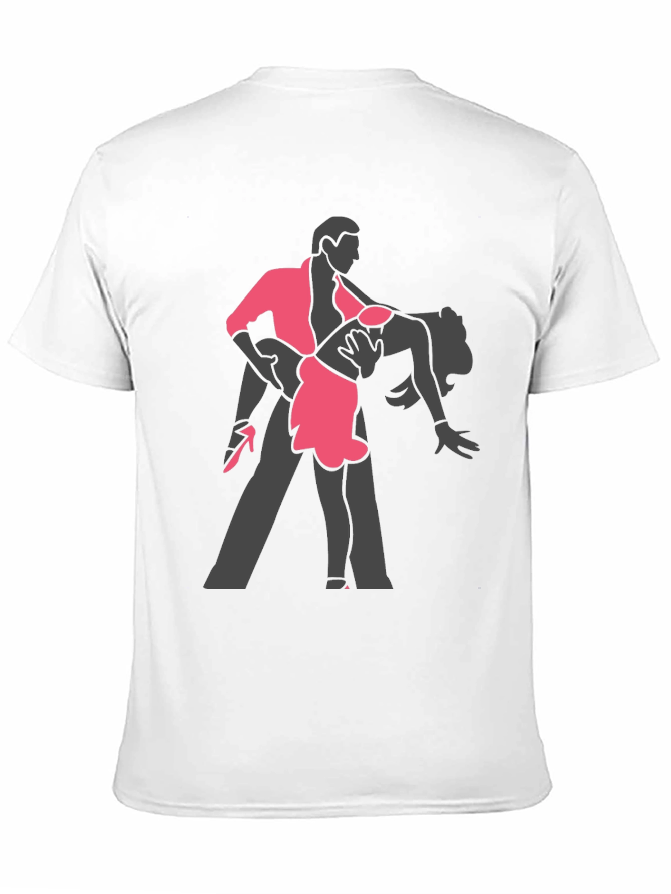 Dancing Couple Graphic Tee - Stylish Black T-Shirt