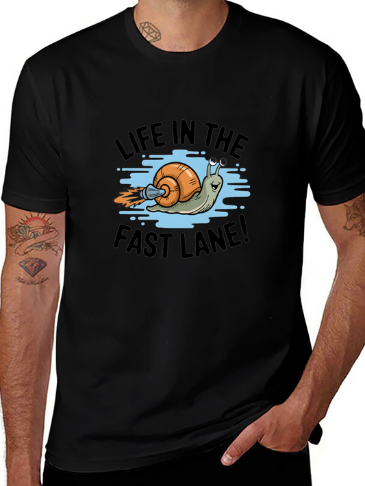 Life in the Fast Lane Snail Graphic T-Shirt