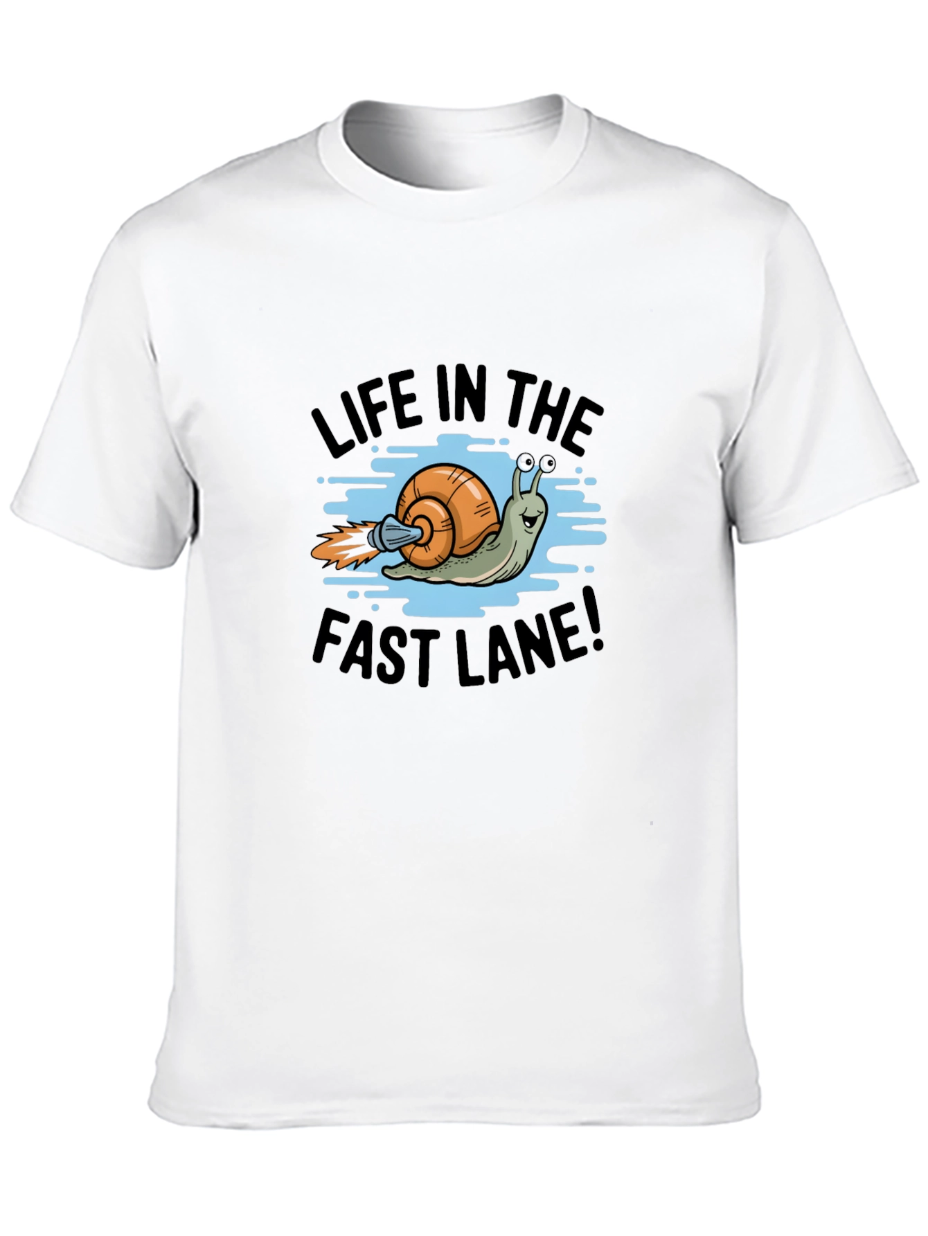 Life in the Fast Lane Snail Graphic T-Shirt