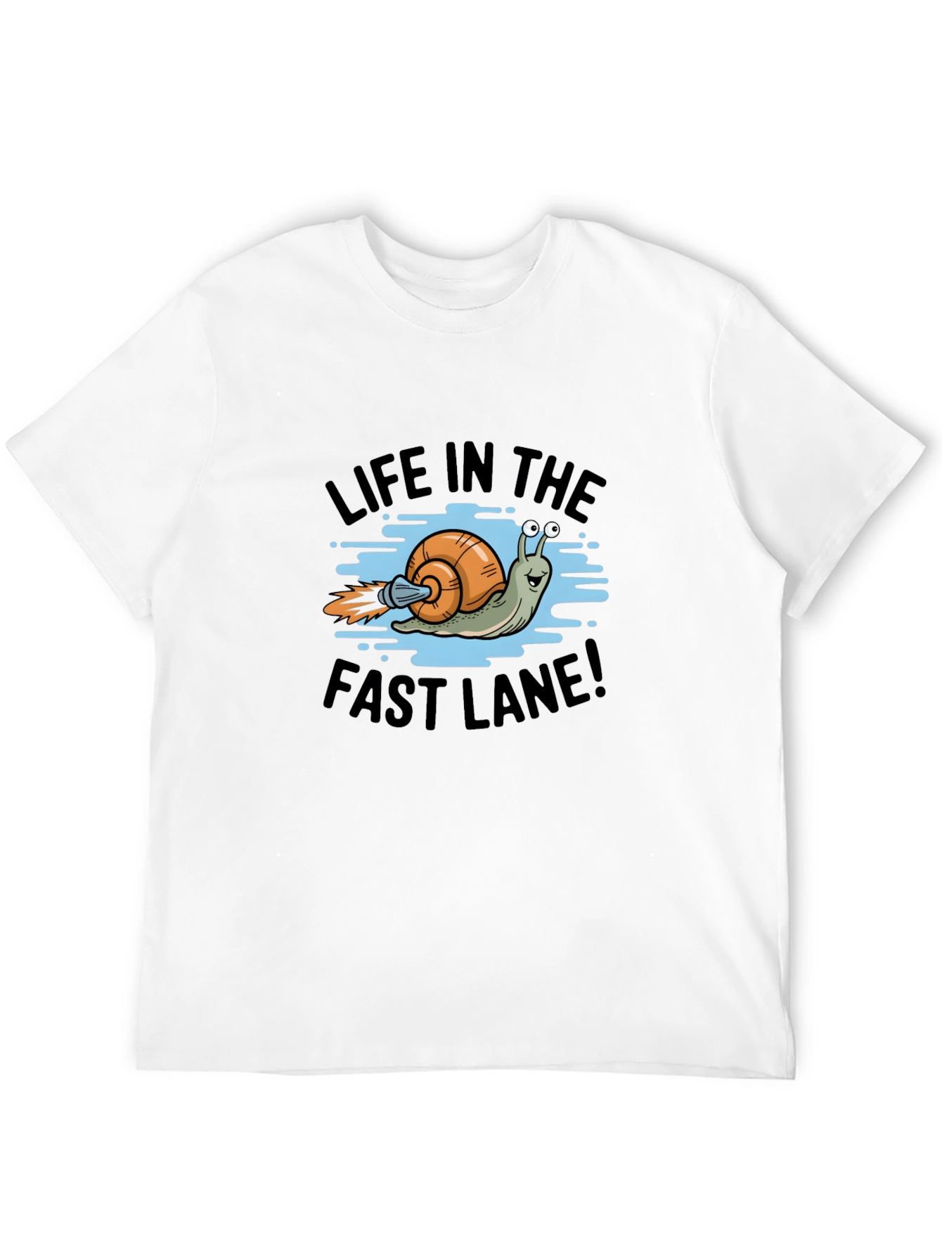 Life in the Fast Lane Snail Graphic T-Shirt