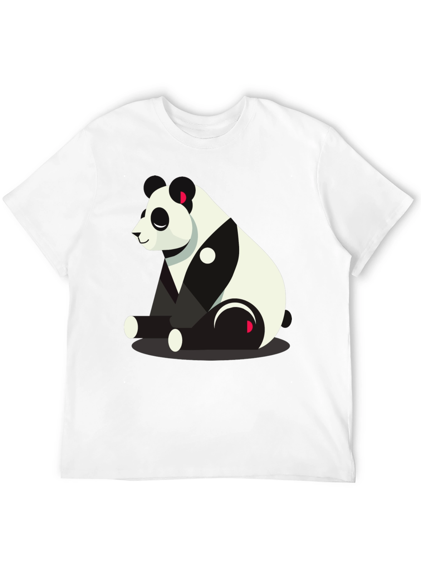 Cool Panda Graphic Tee - Black
