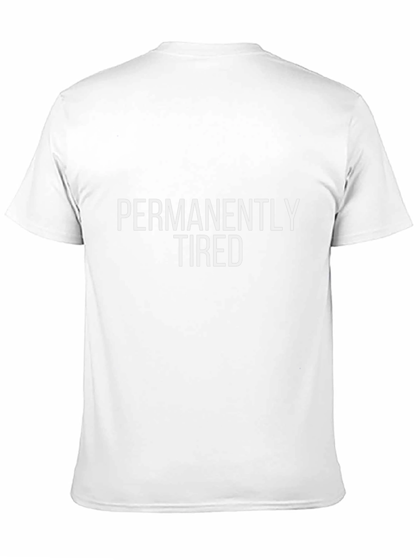 Permanently Tired Graphic Tee - Black Cotton T-Shirt