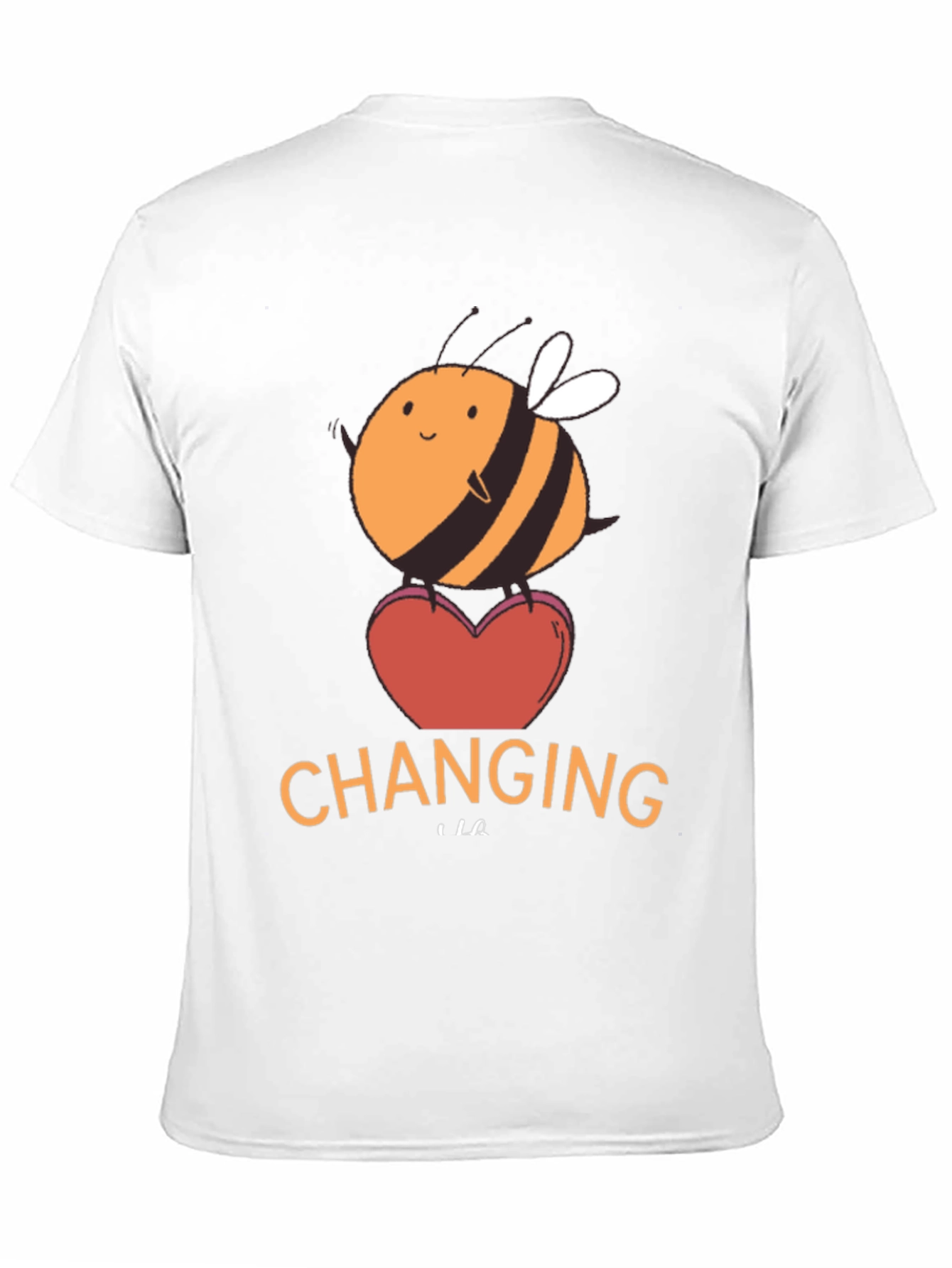 Cute Bee Changing Graphic T-Shirt