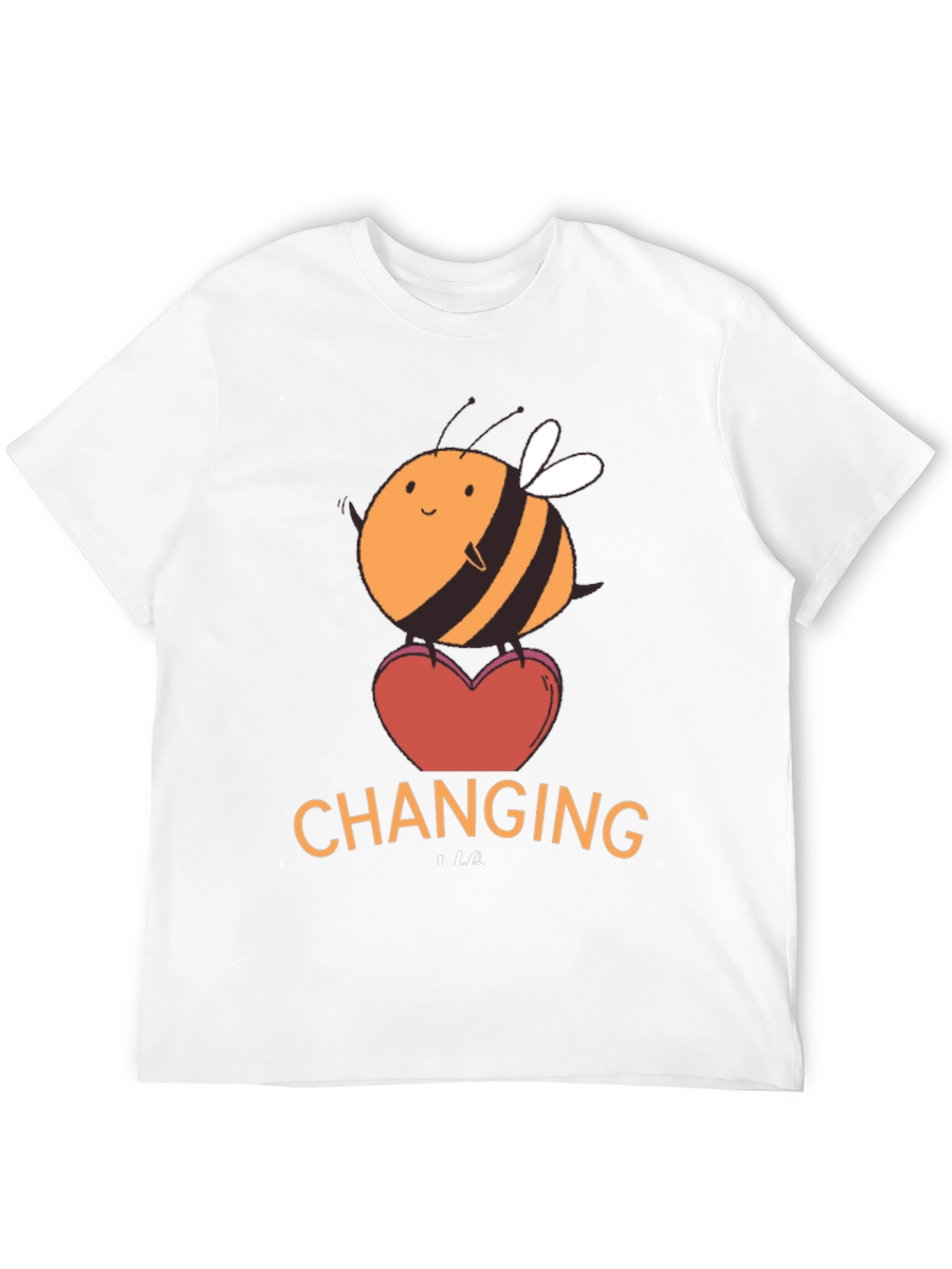 Cute Bee Changing Graphic T-Shirt