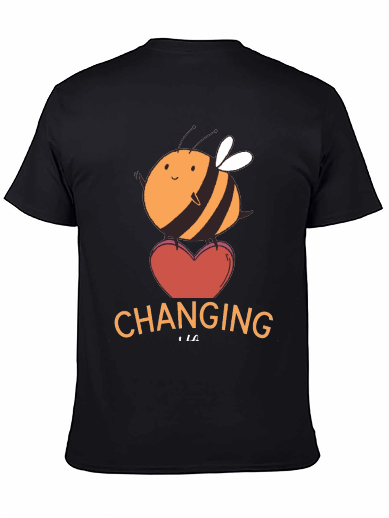 Cute Bee Changing Graphic T-Shirt