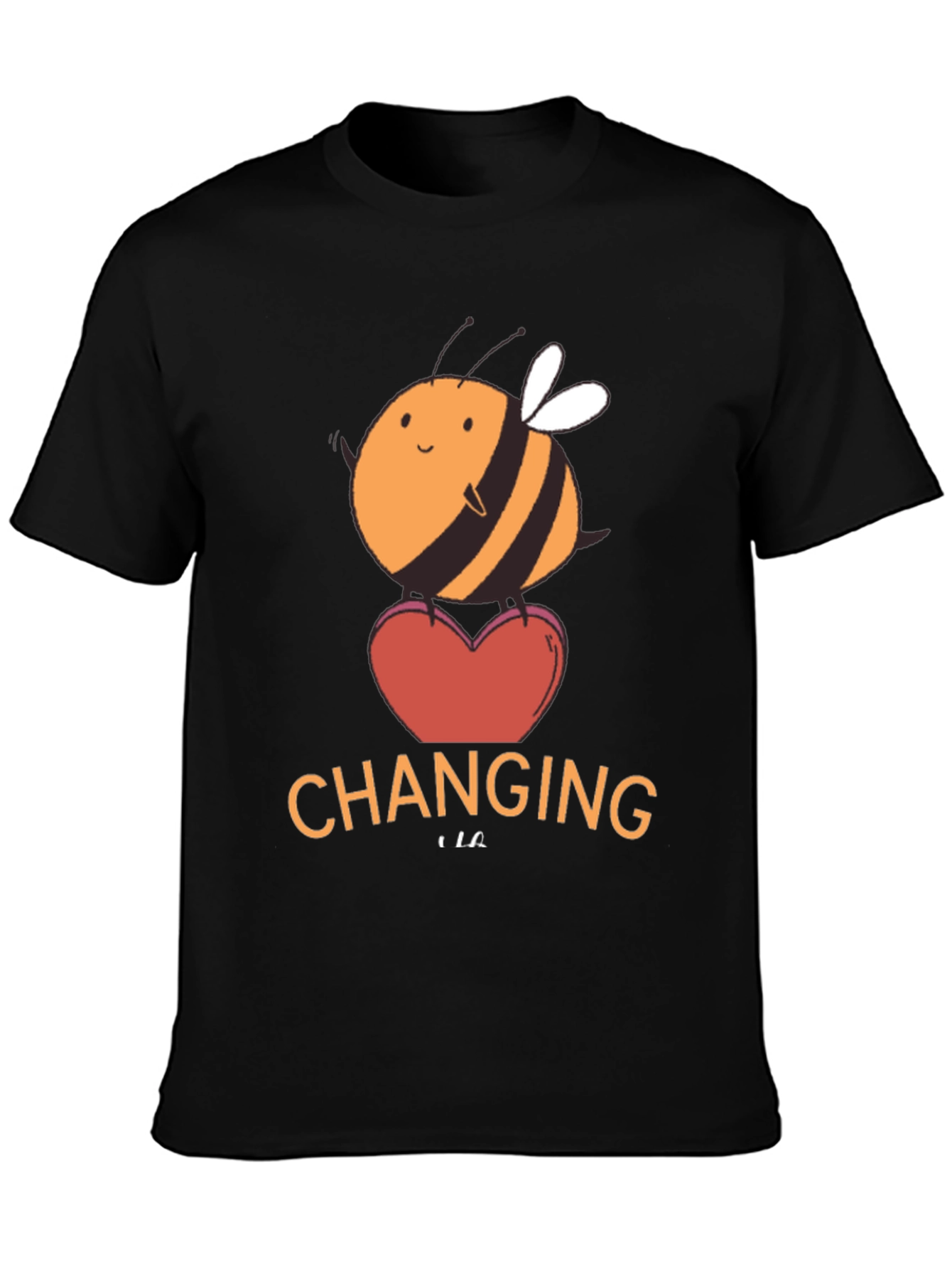 Cute Bee Changing Graphic T-Shirt