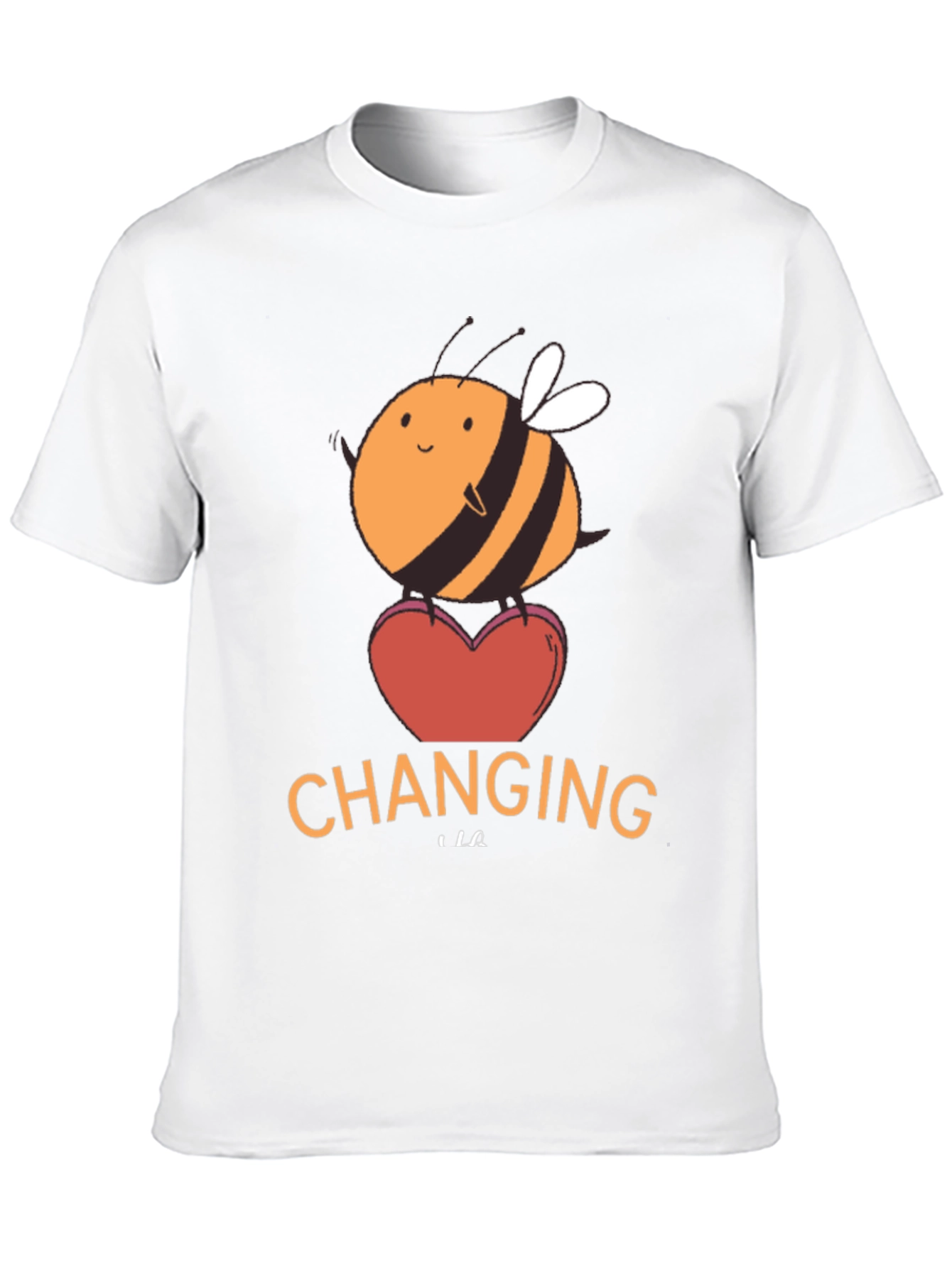 Cute Bee Changing Graphic T-Shirt