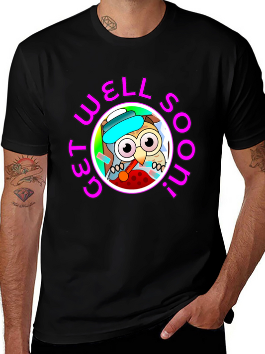 Get Well Soon Owl Graphic T-Shirt