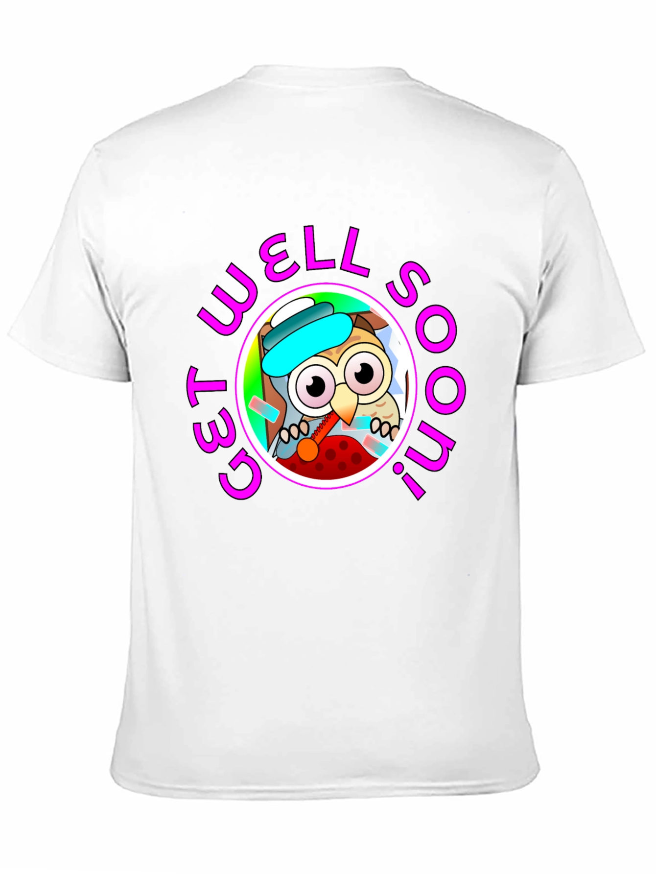 Get Well Soon Owl Graphic T-Shirt