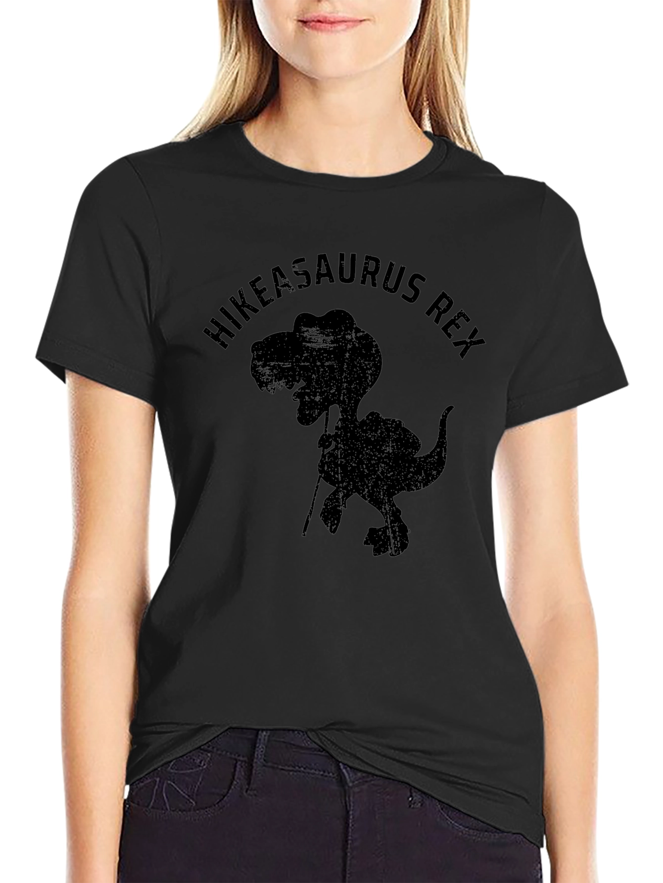 Hikeasaurus Rex T-Shirt - Hiking Dinosaur Tee