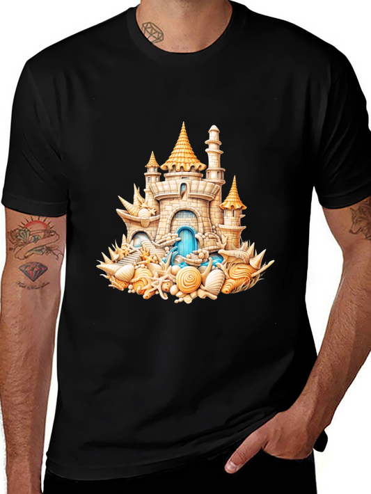 Seashell Castle T-Shirt - Beach Lover Tee