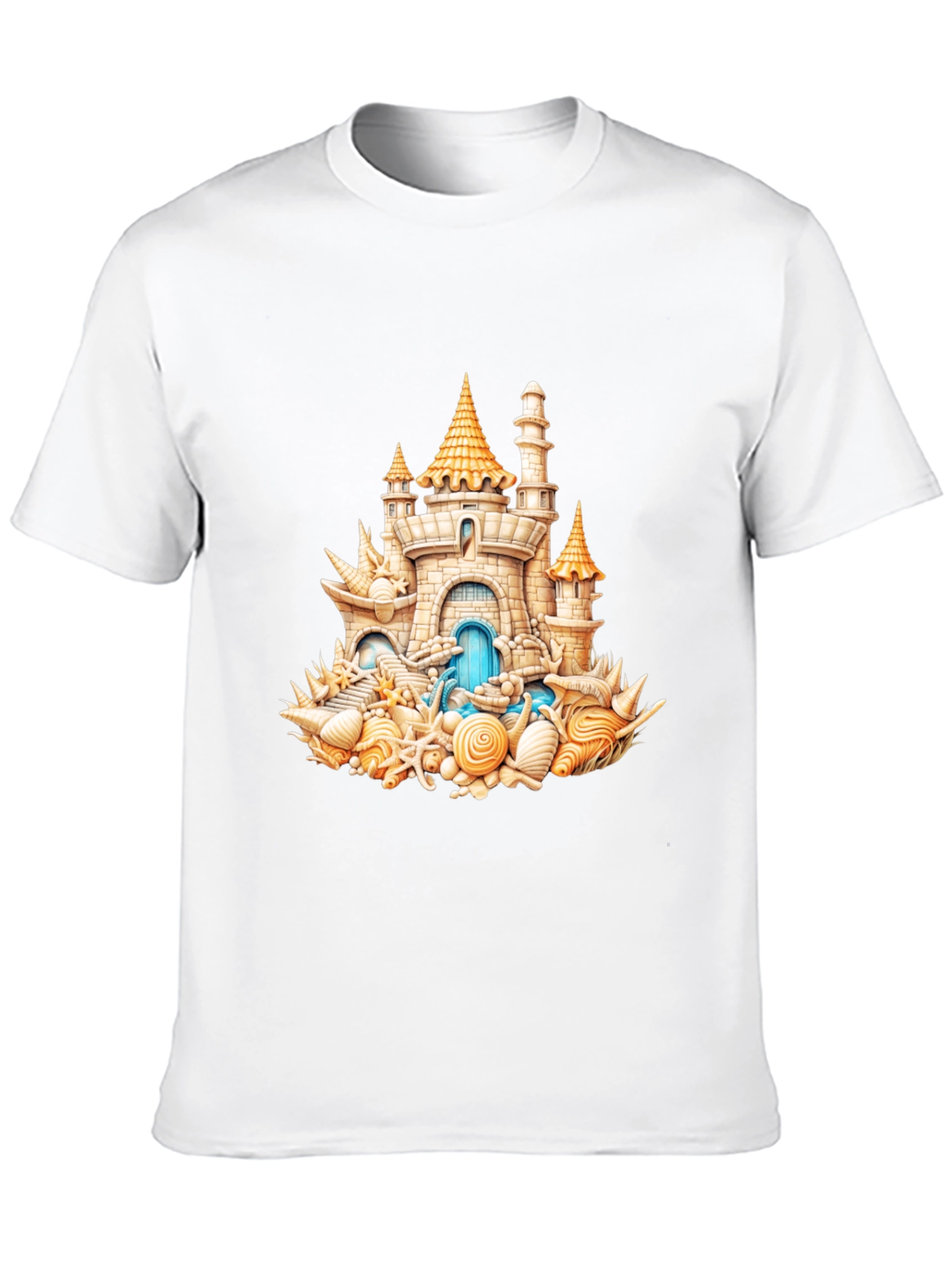 Seashell Castle T-Shirt - Beach Lover Tee