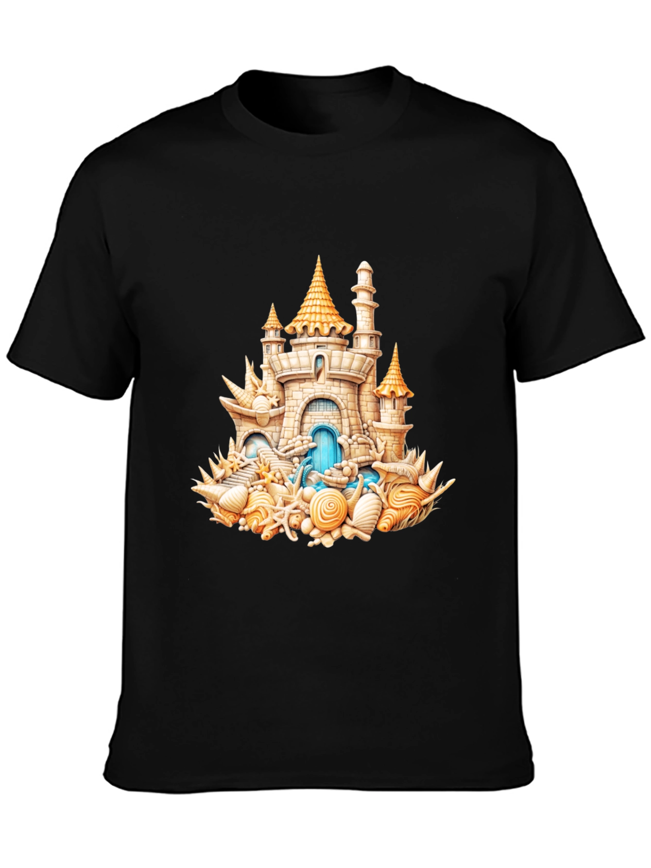 Seashell Castle T-Shirt - Beach Lover Tee