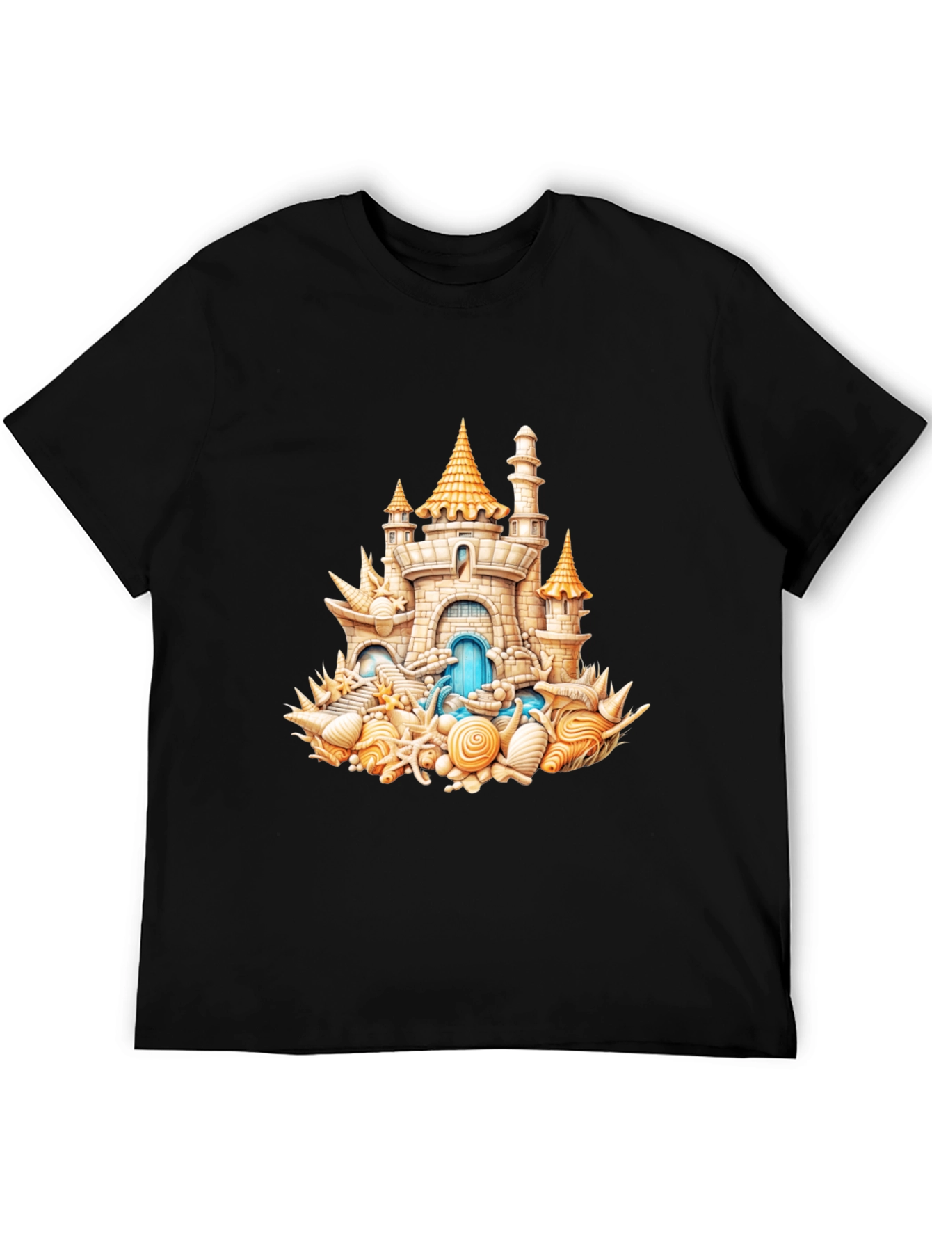 Seashell Castle T-Shirt - Beach Lover Tee