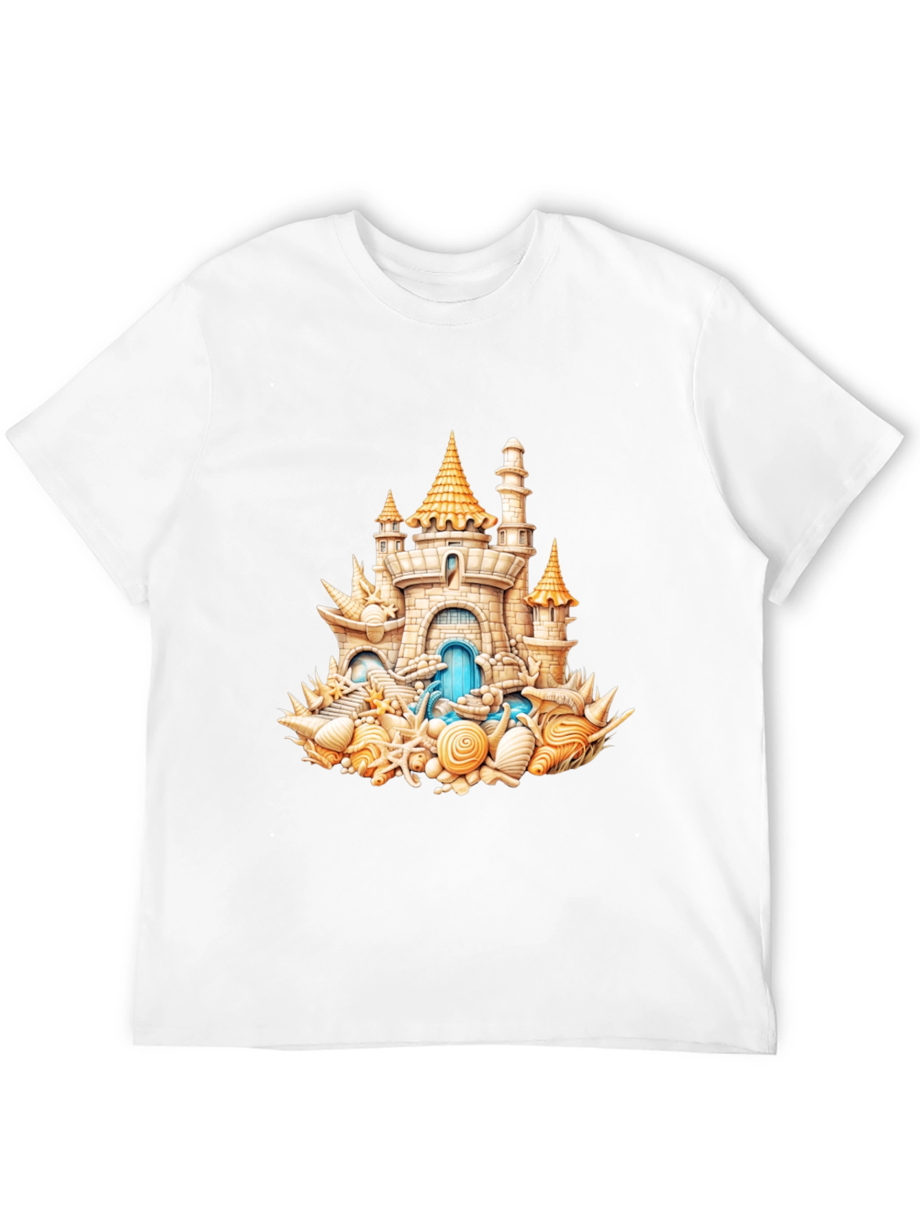 Seashell Castle T-Shirt - Beach Lover Tee
