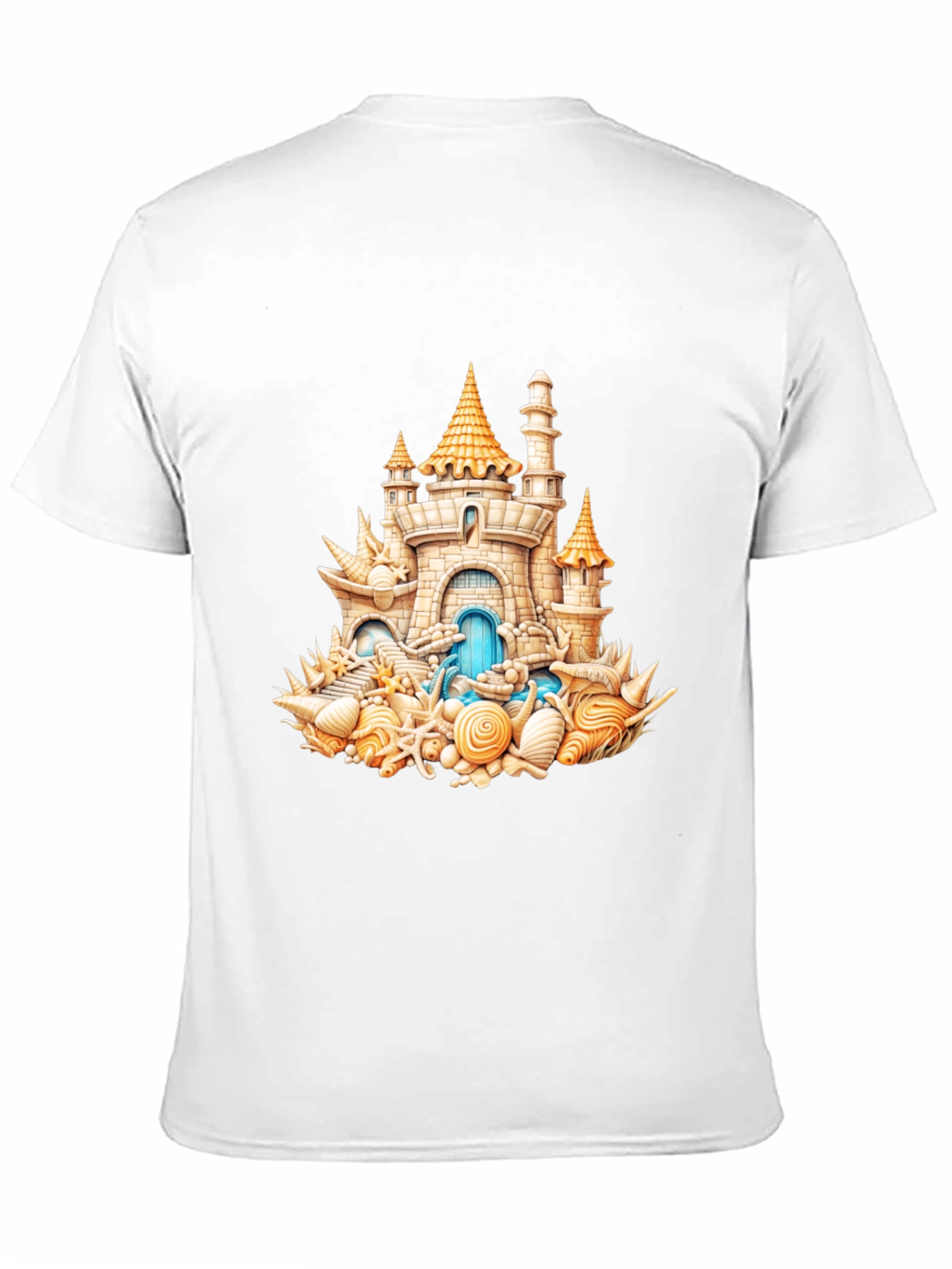 Seashell Castle T-Shirt - Beach Lover Tee