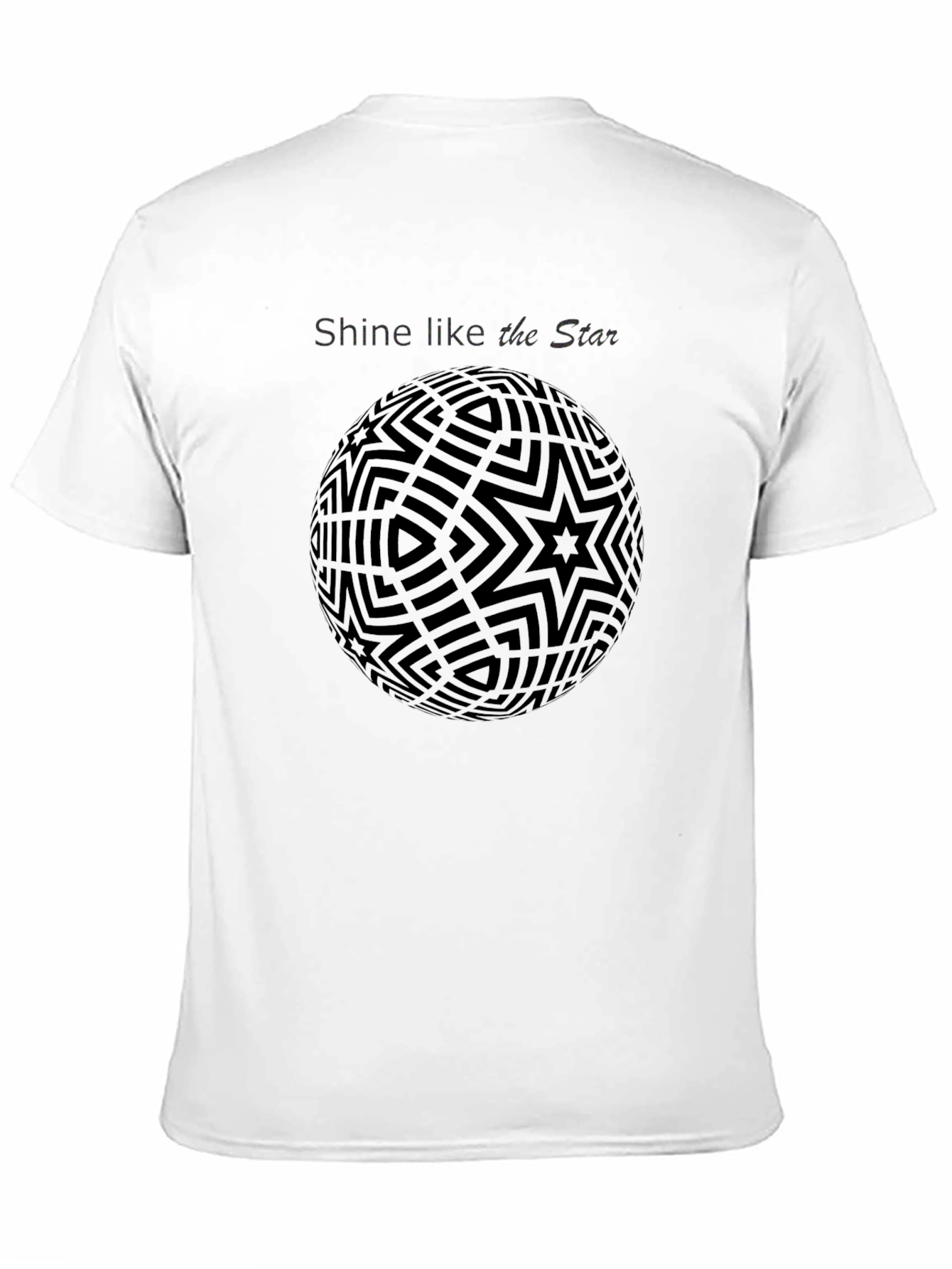 Shine Like The Star Black Graphic Tee