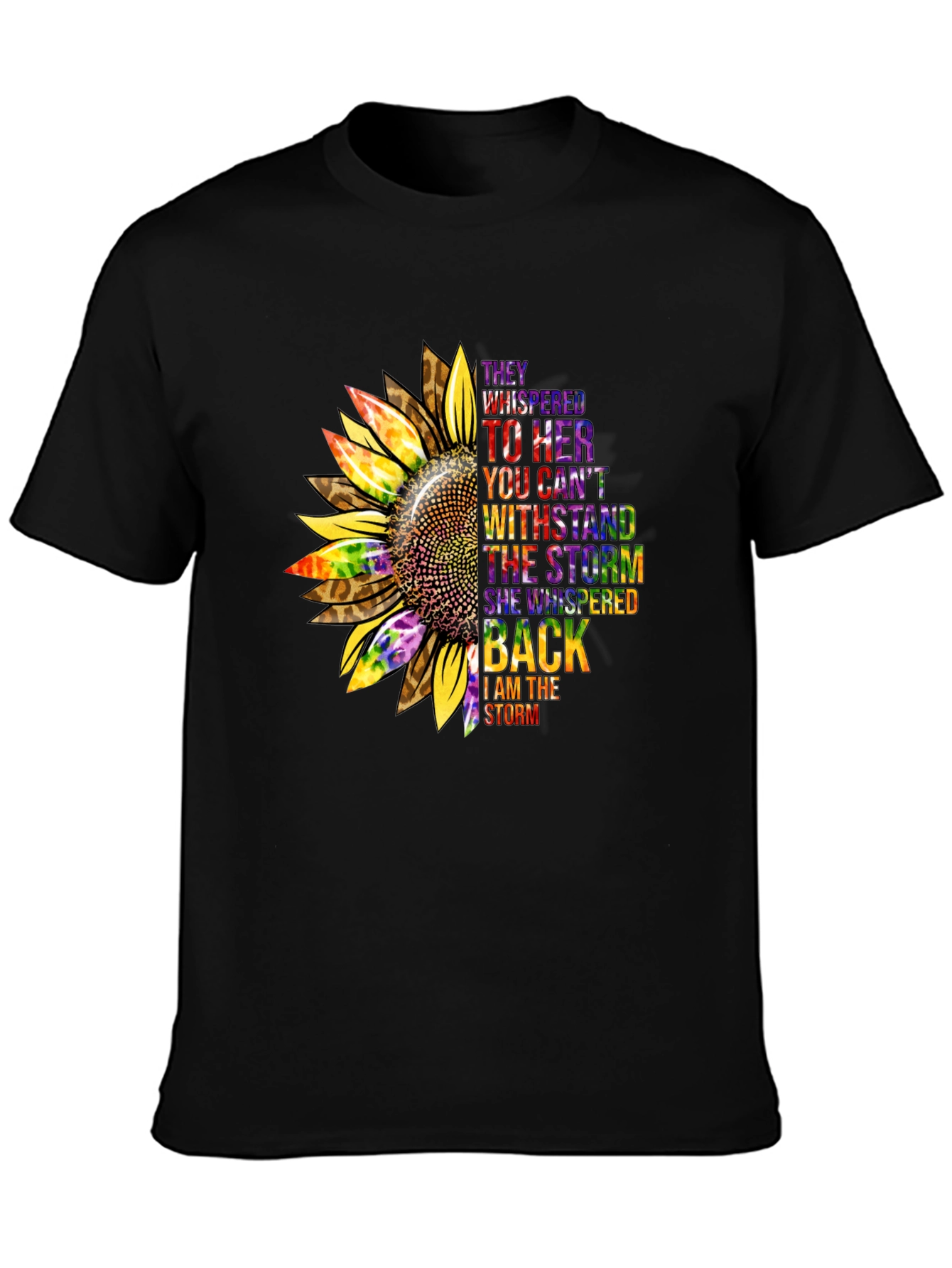 Sunflower Inspirational T-Shirt -  They Whispered