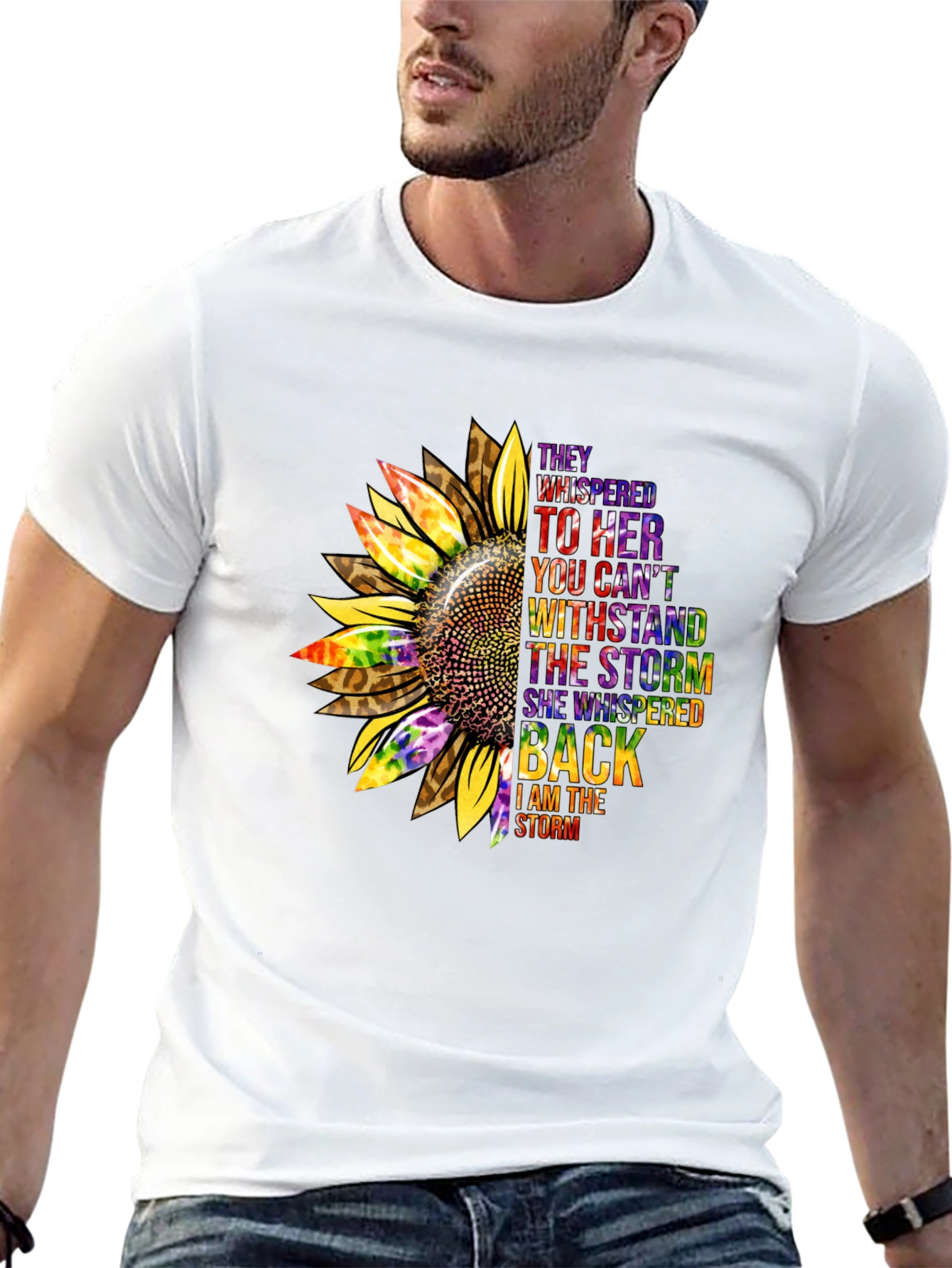 Sunflower Inspirational T-Shirt -  They Whispered