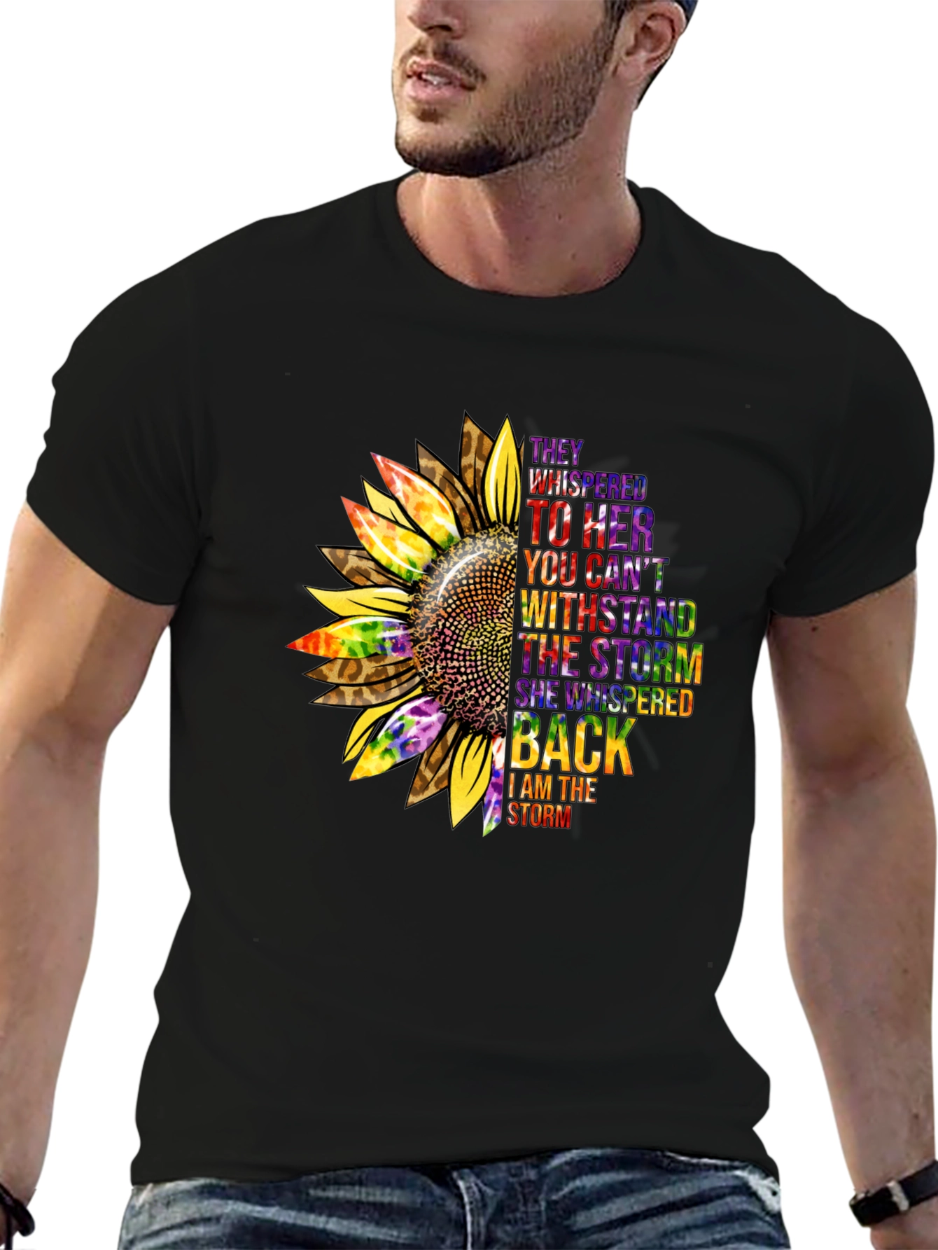 Sunflower Inspirational T-Shirt -  They Whispered