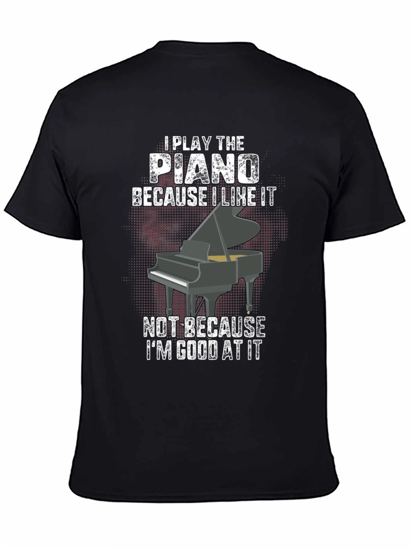 Piano Player Black Graphic Tee