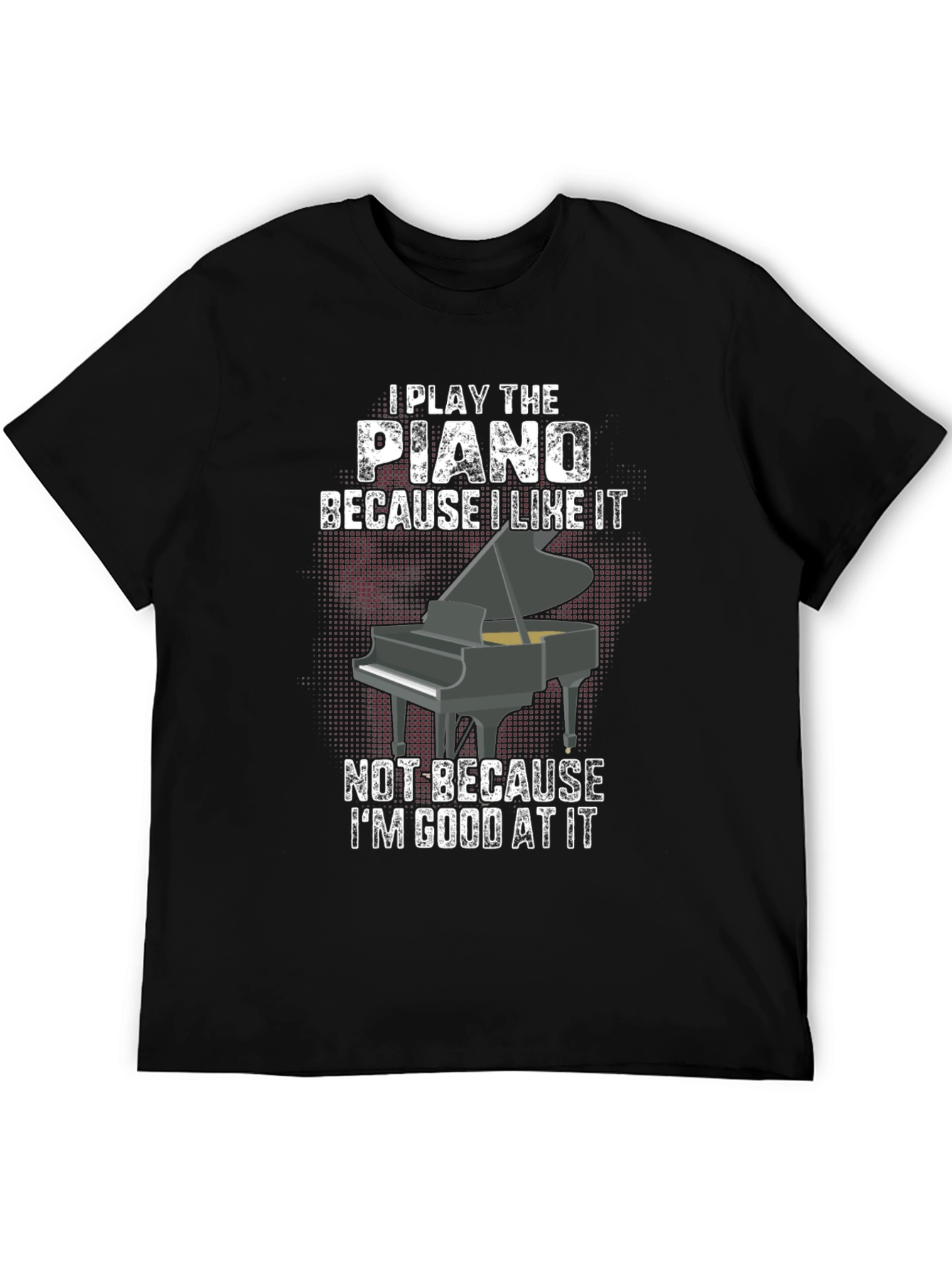Piano Player Black Graphic Tee