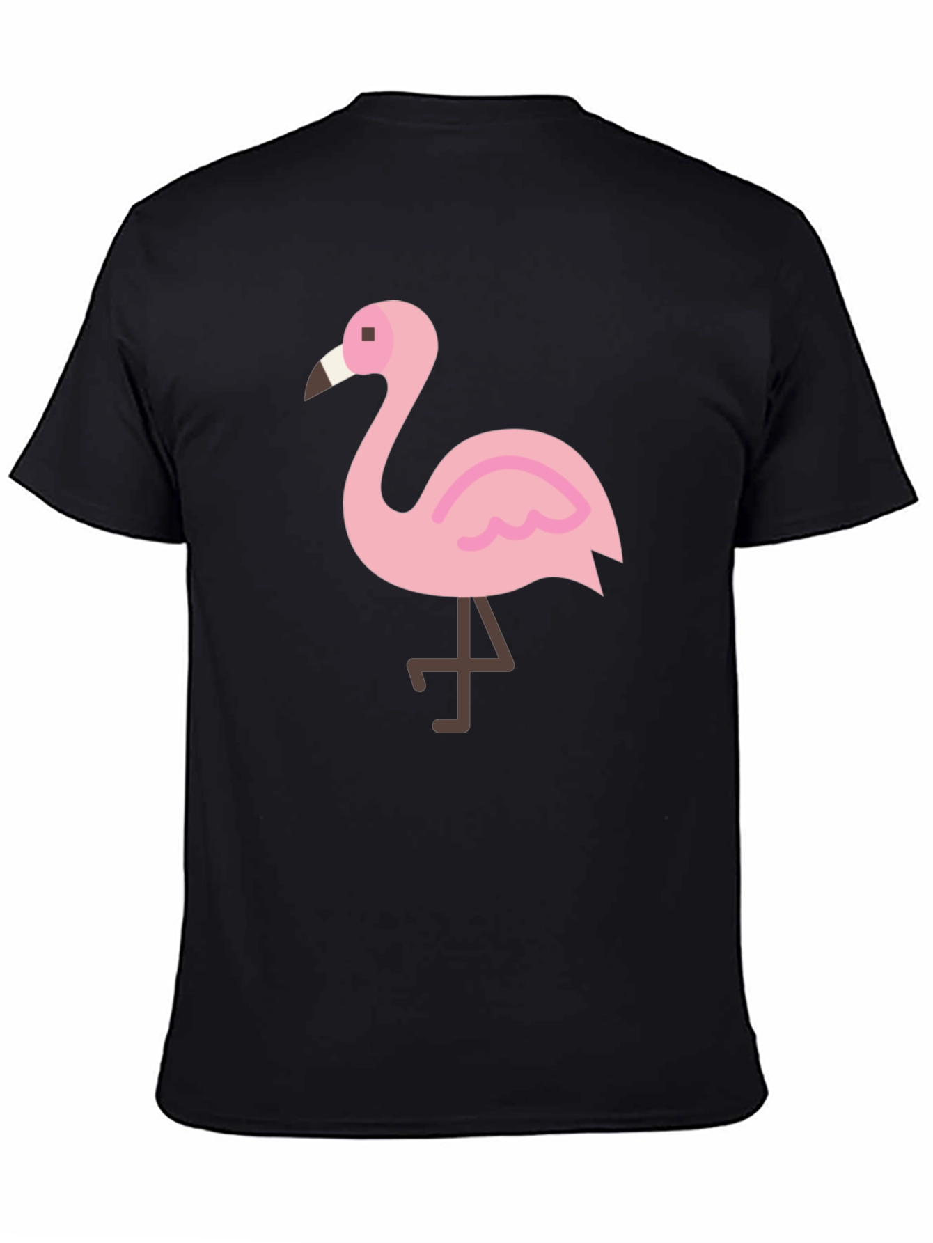 Black Flamingo Graphic Tee - Casual Comfort