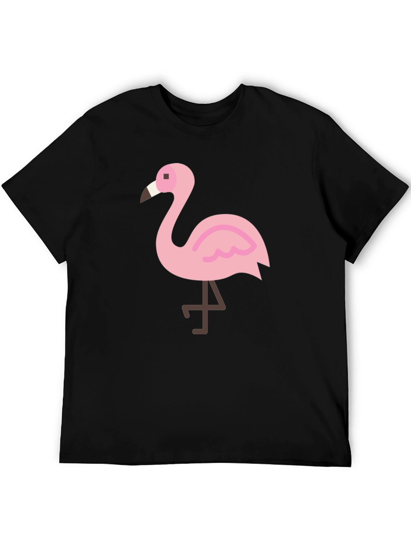 Black Flamingo Graphic Tee - Casual Comfort