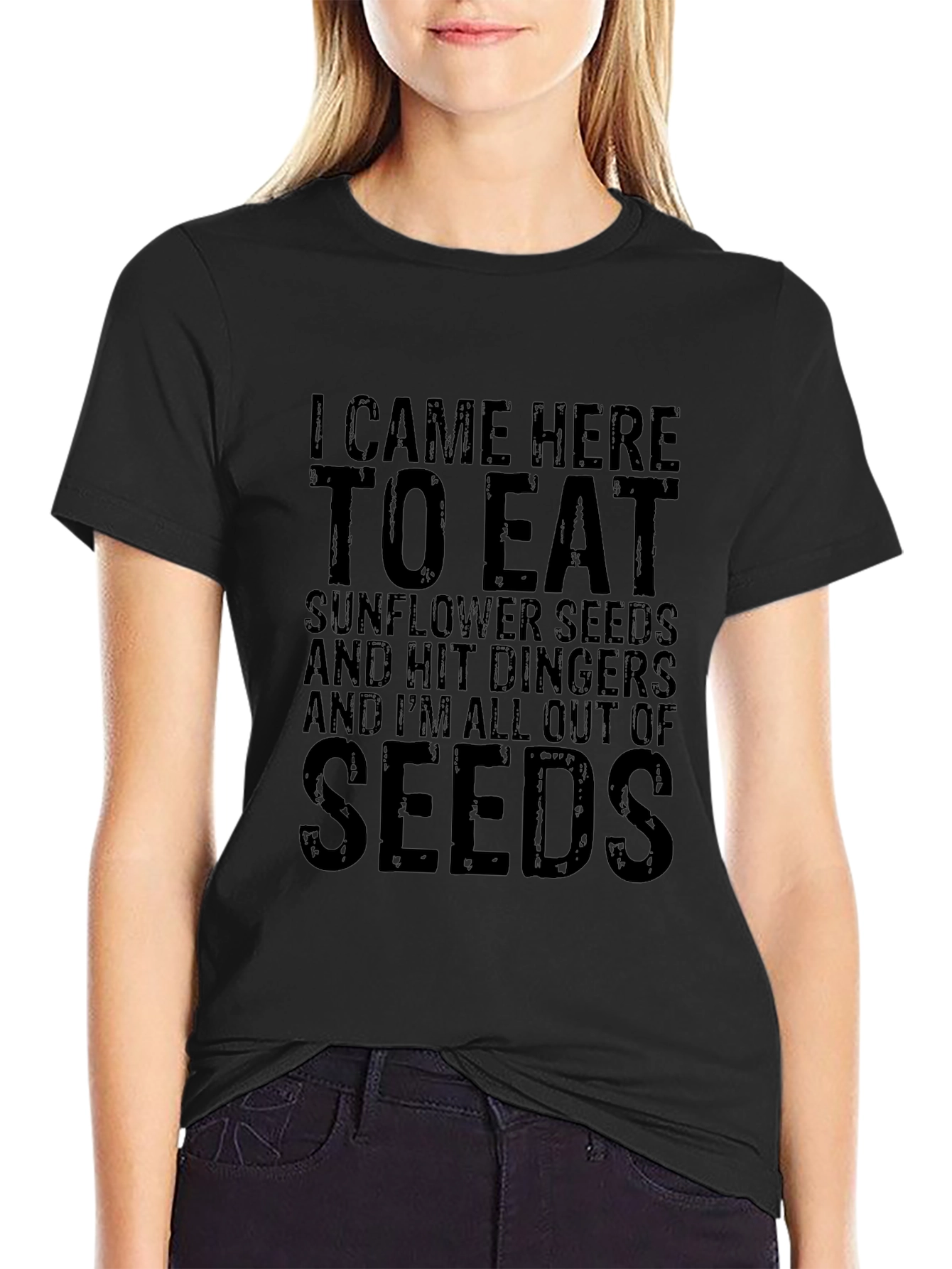 I Came Here to Eat Seeds Graphic T-Shirt
