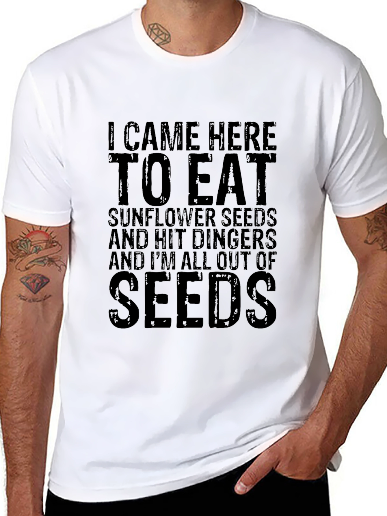 I Came Here to Eat Seeds Graphic T-Shirt