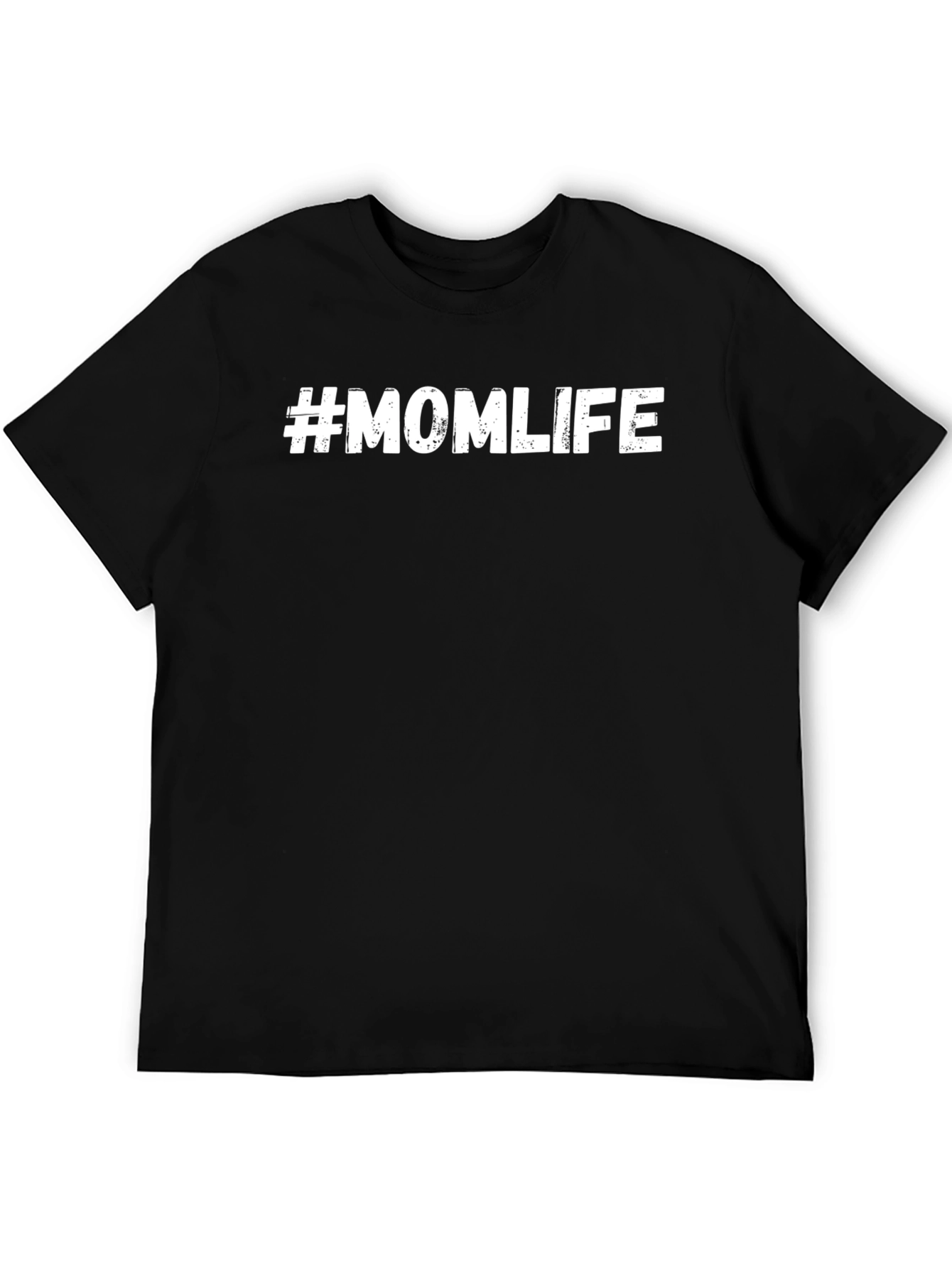 #Momlife Black Graphic Tee - Stylish Comfort