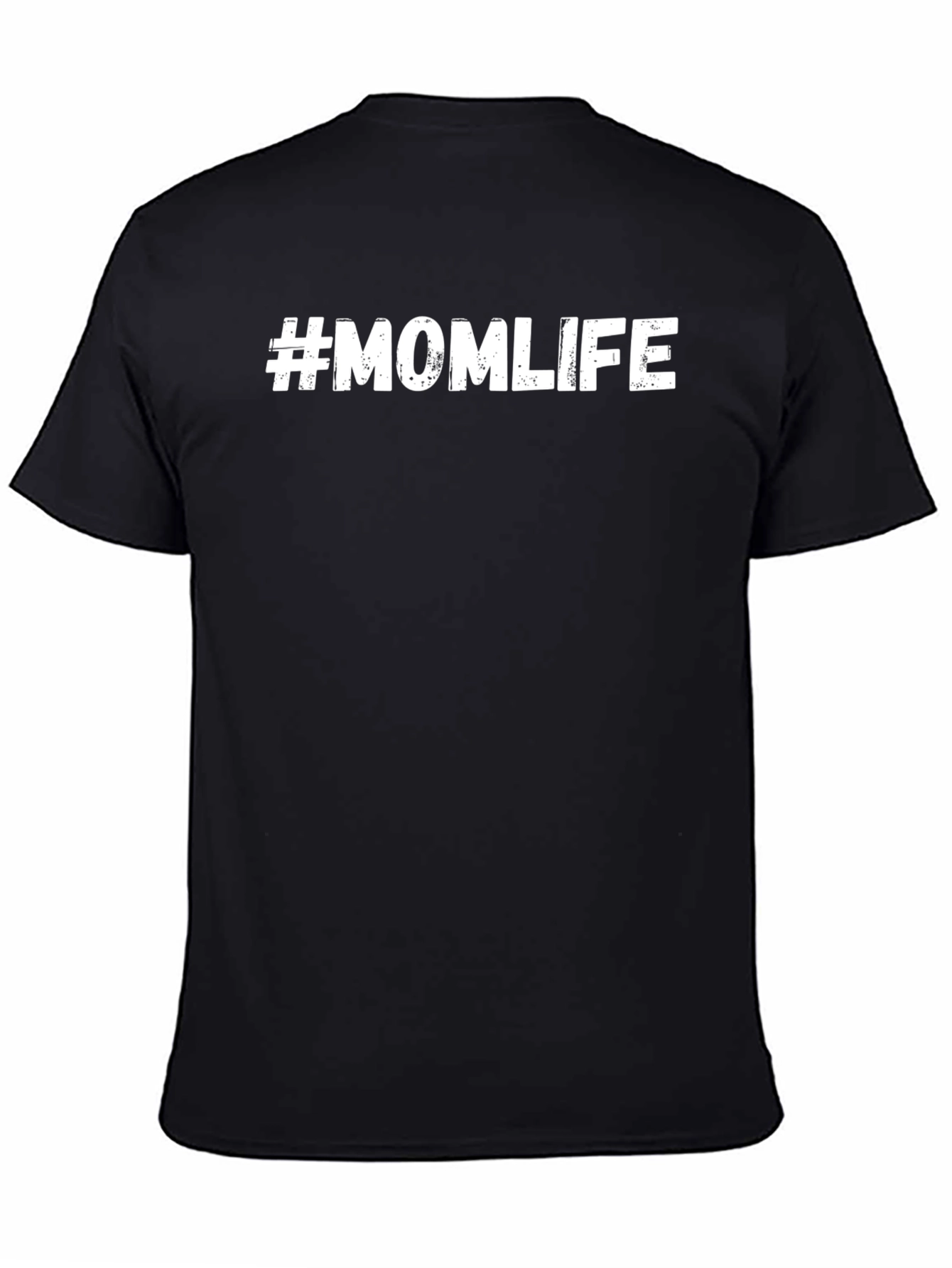 #Momlife Black Graphic Tee - Stylish Comfort