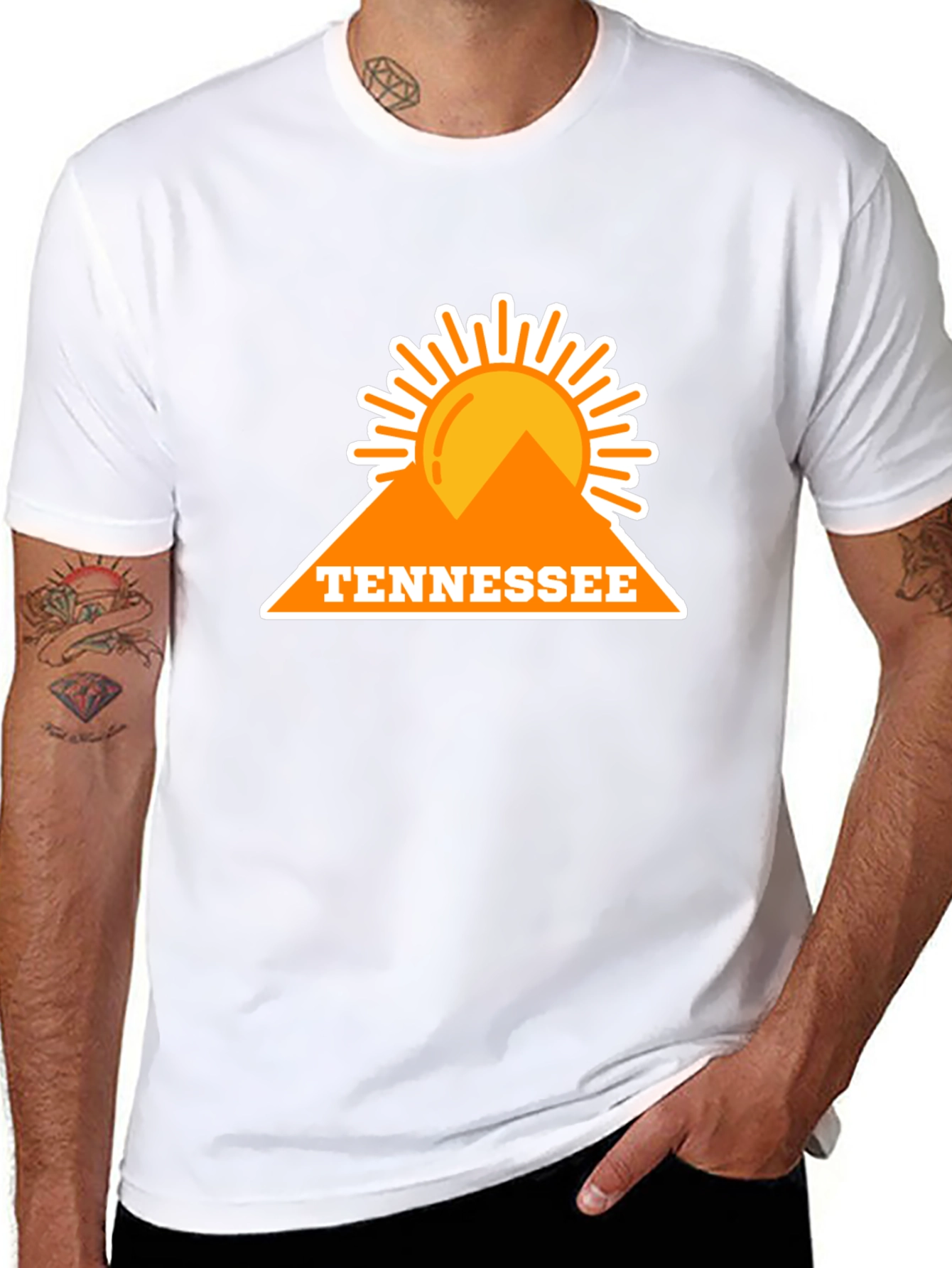 Tennessee Graphic Tee - Retro Mountain Sun Design