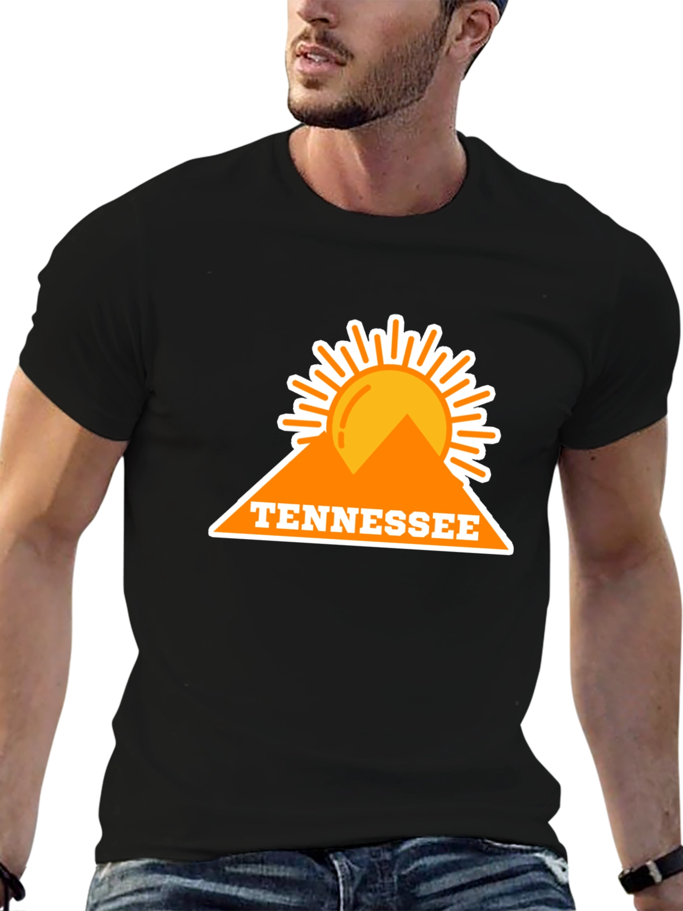 Tennessee Graphic Tee - Retro Mountain Sun Design
