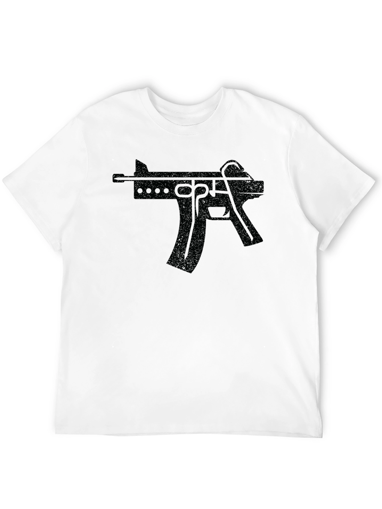 Black Gun Graphic T-Shirt - Edgy Streetwear