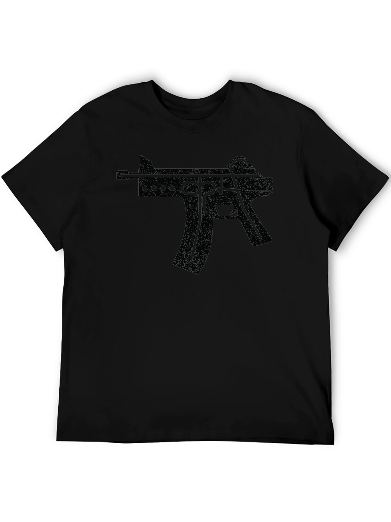 Black Gun Graphic T-Shirt - Edgy Streetwear