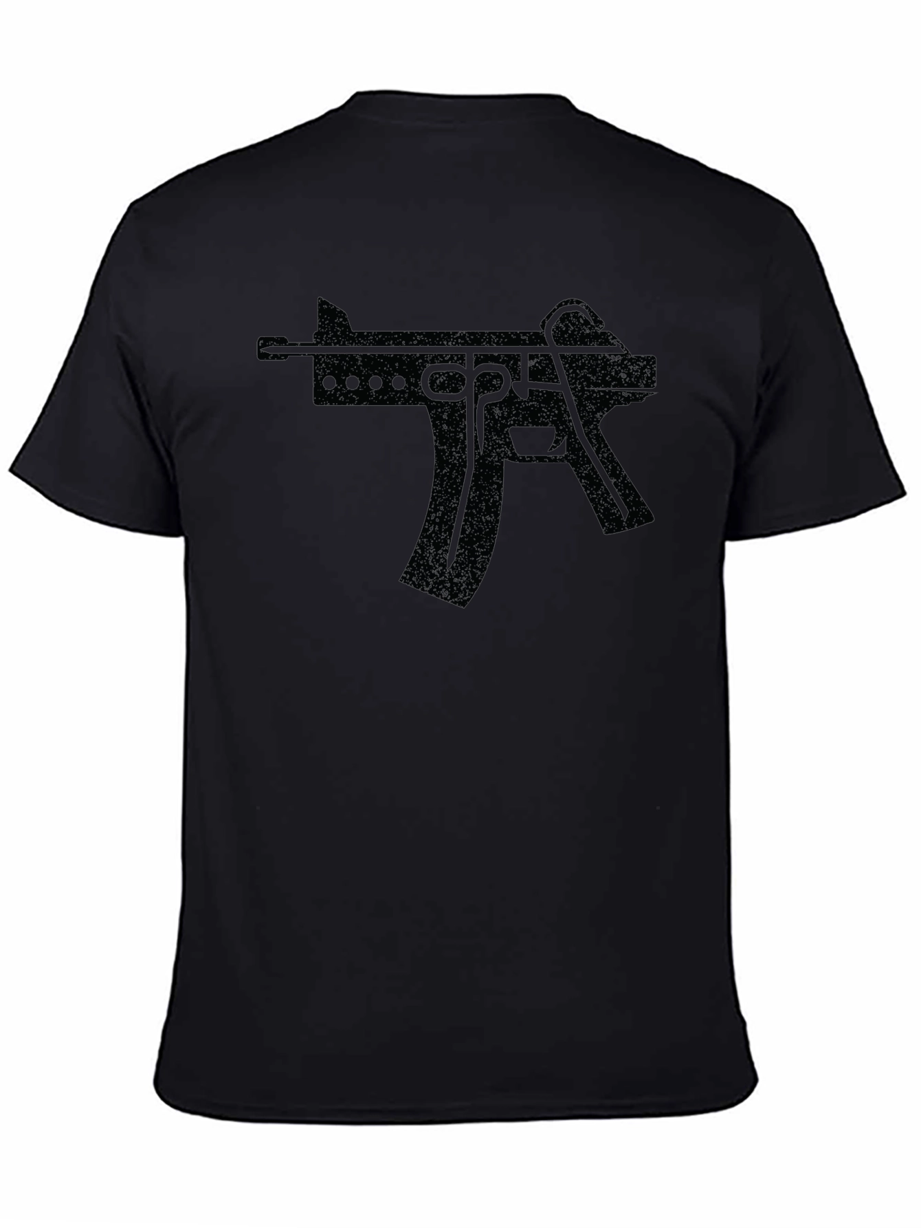 Black Gun Graphic T-Shirt - Edgy Streetwear