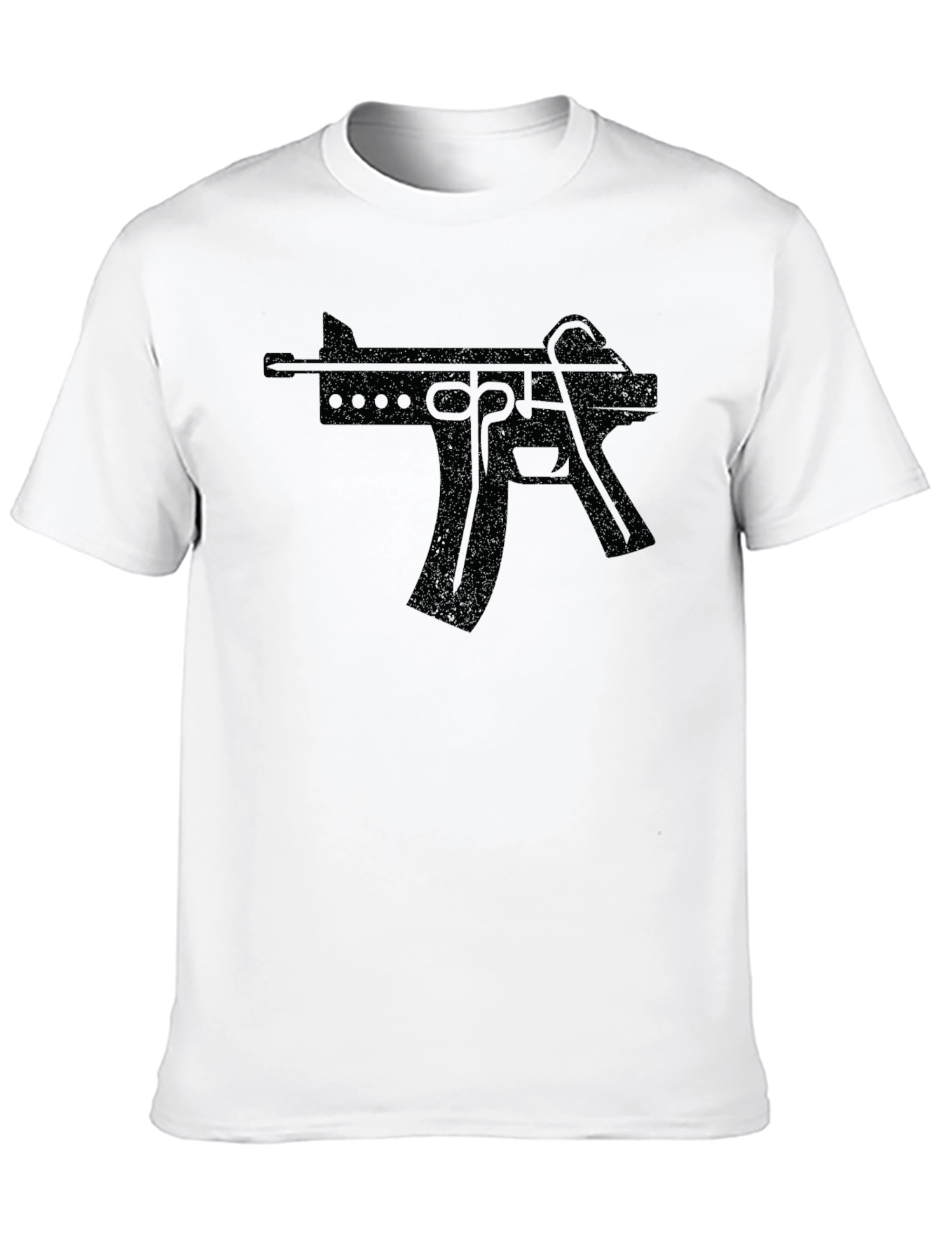 Black Gun Graphic T-Shirt - Edgy Streetwear