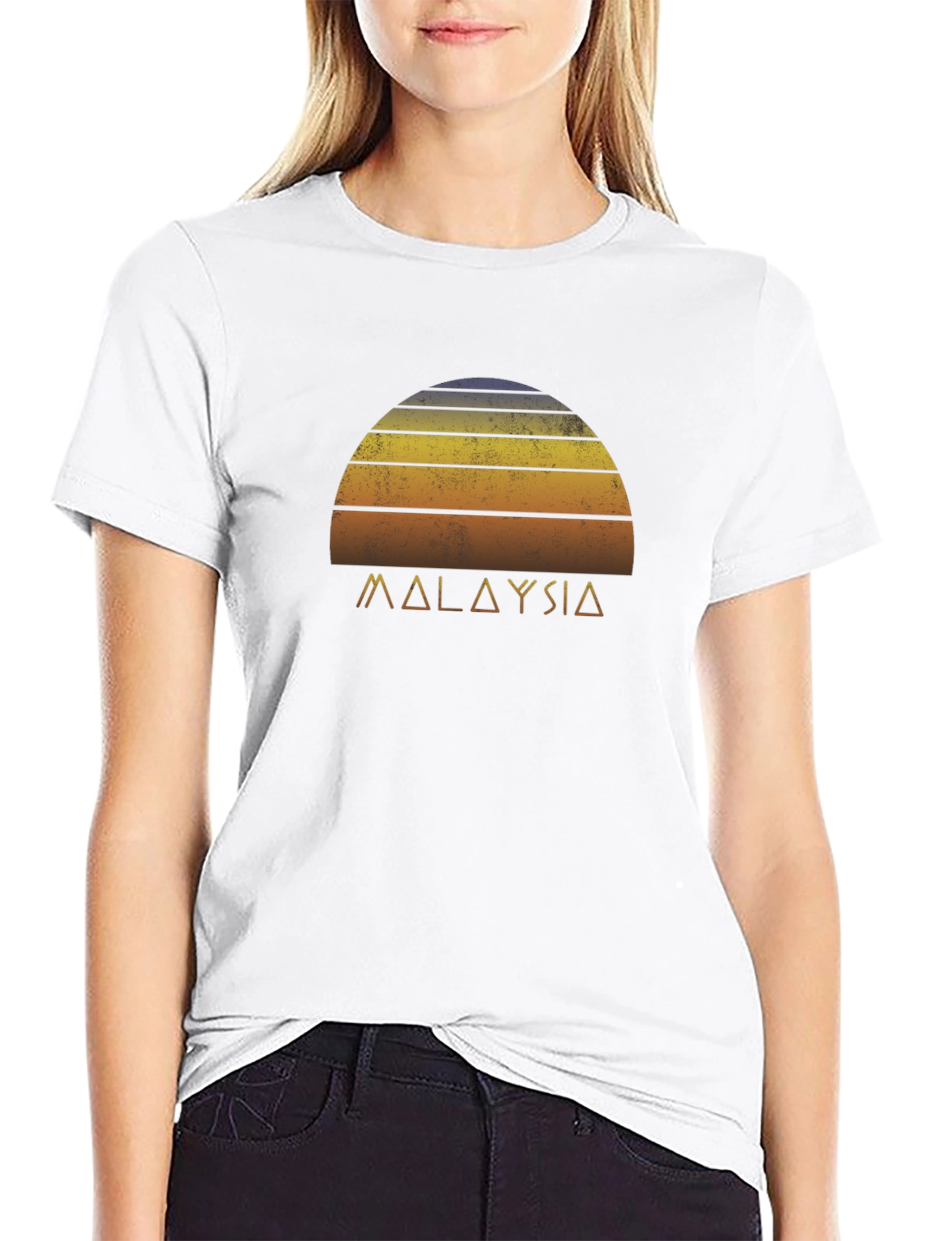Retro Malaysia Sunset Graphic Tee - Soft Cotton