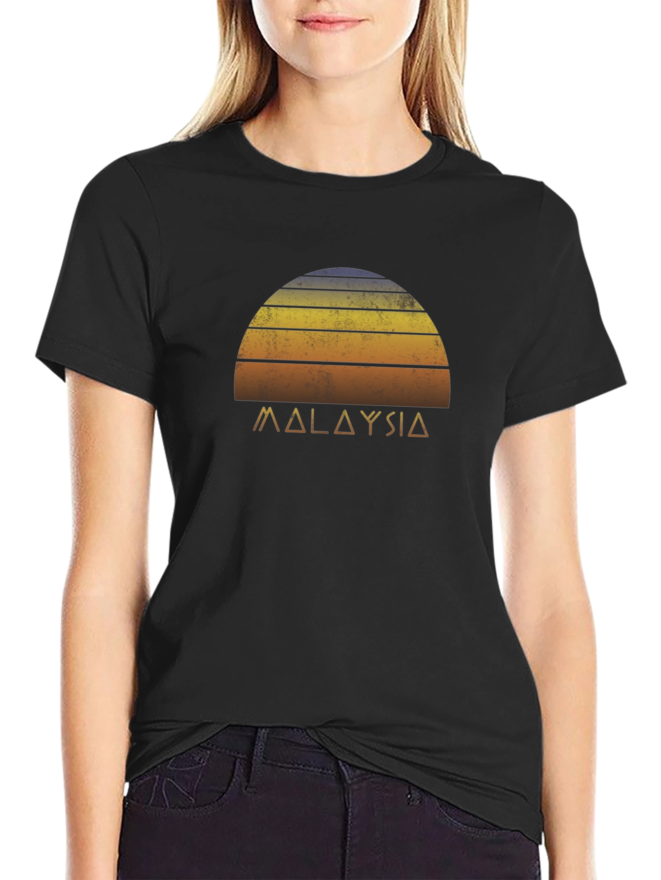 Retro Malaysia Sunset Graphic Tee - Soft Cotton