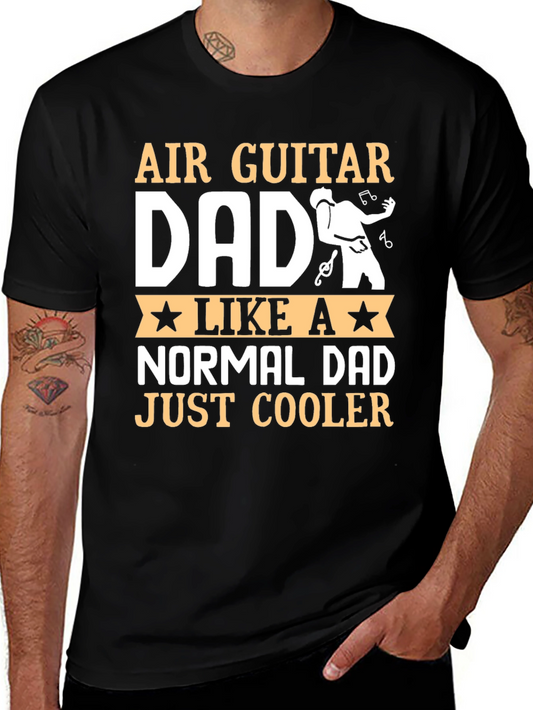 Air Guitar Dad T-Shirt - Cool Dad Gift