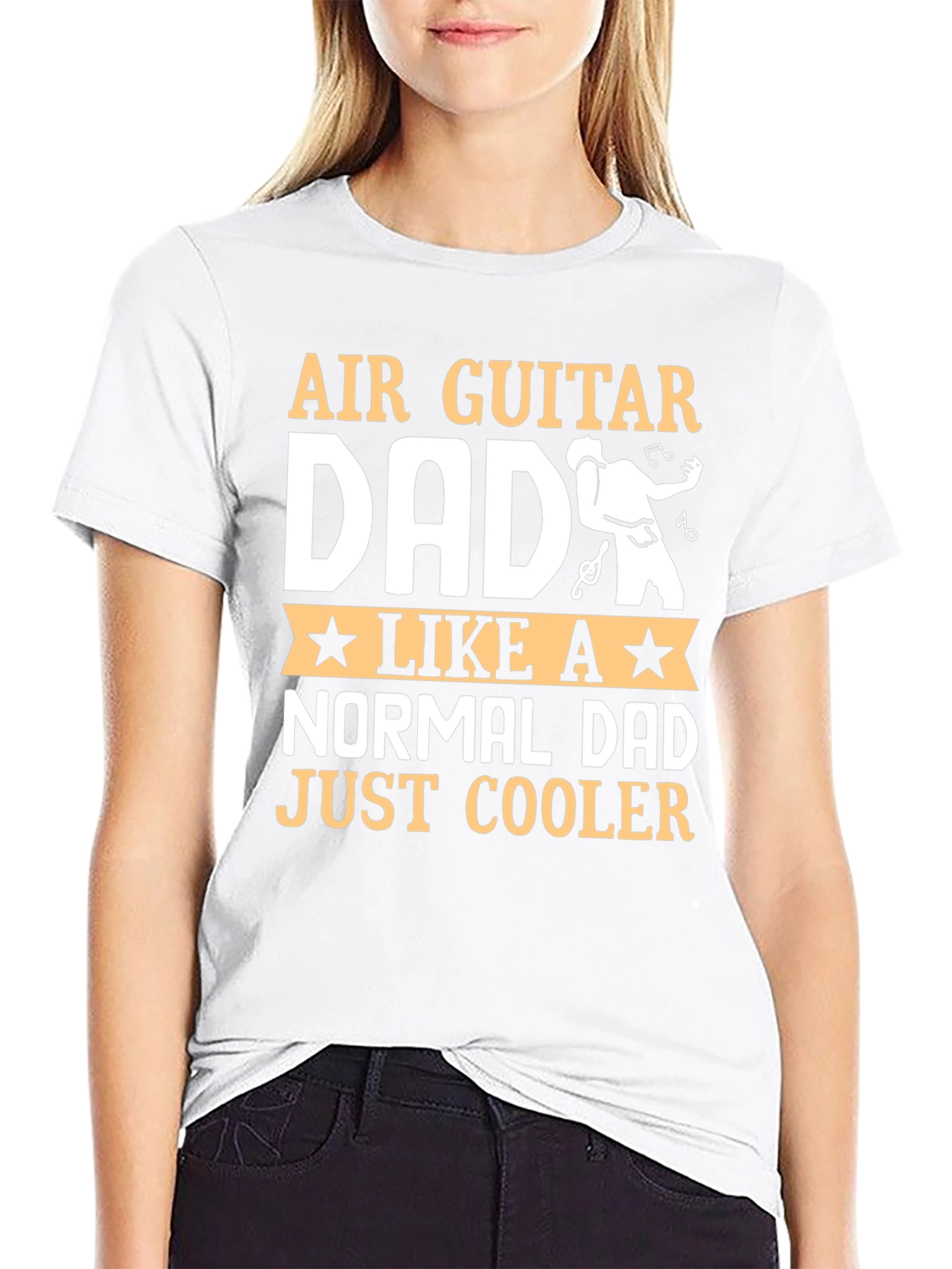 Air Guitar Dad T-Shirt - Cool Dad Gift
