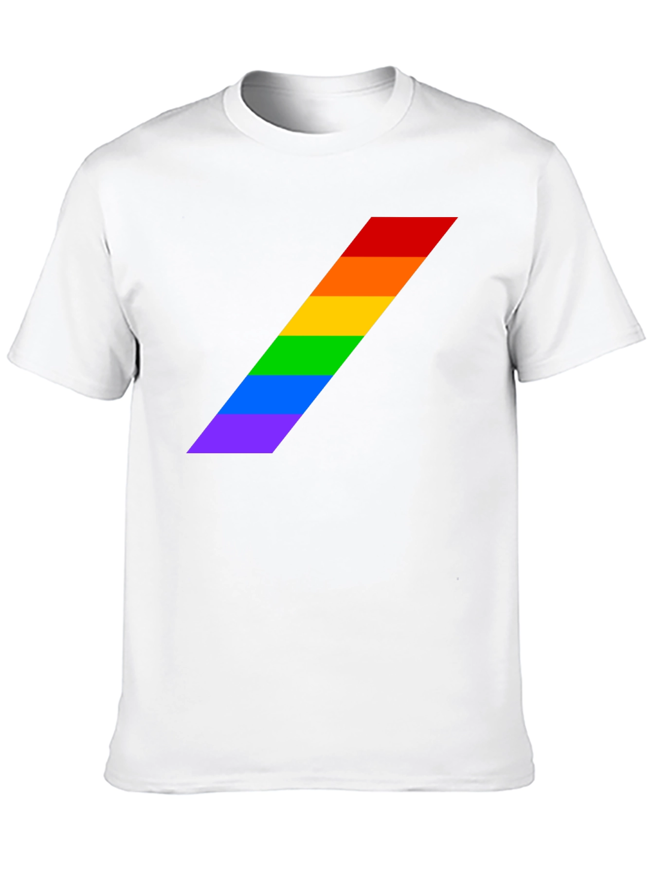 Pride Stripe Tee - Black LGBTQ+ Shirt