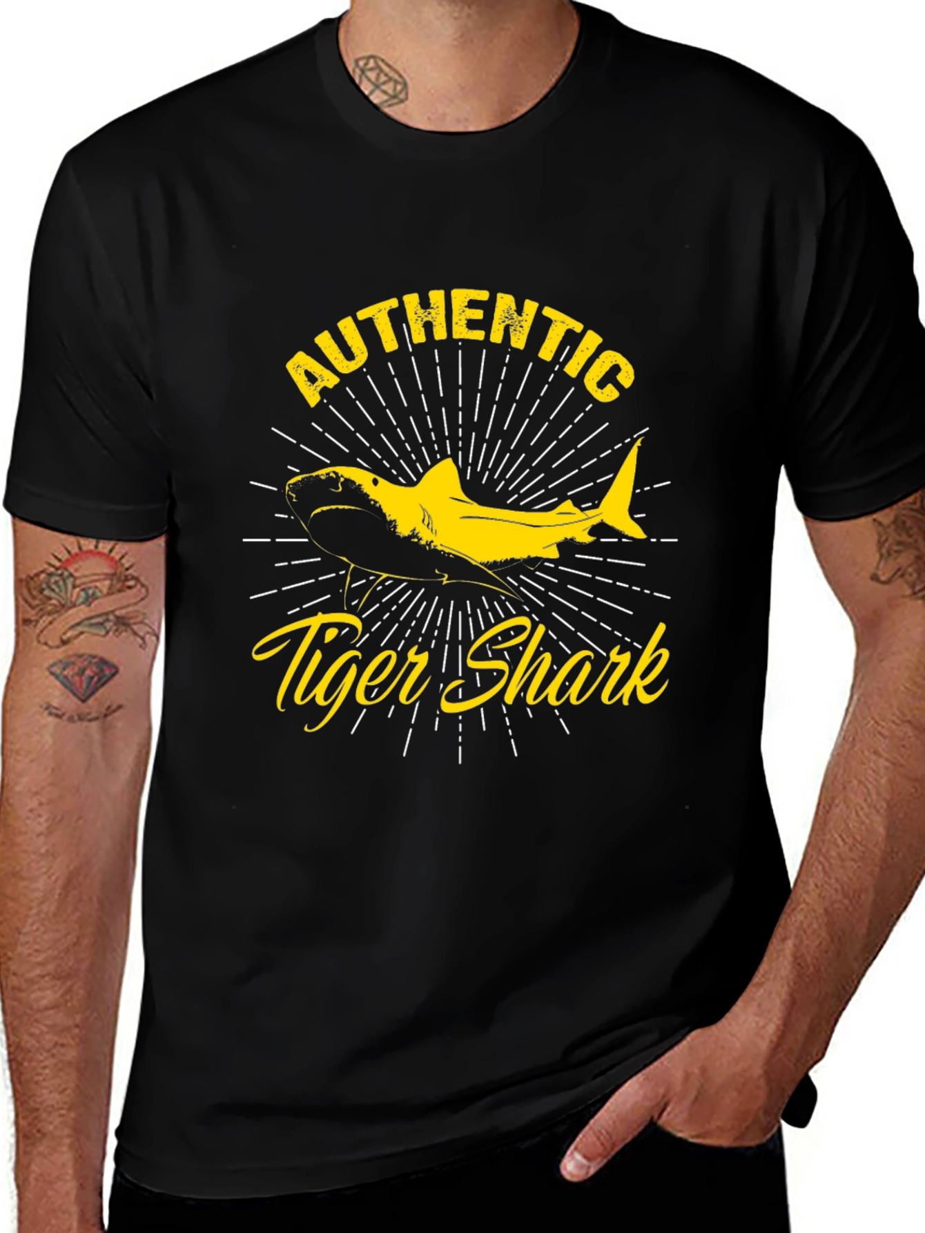 Authentic Tiger Shark Graphic T-Shirt