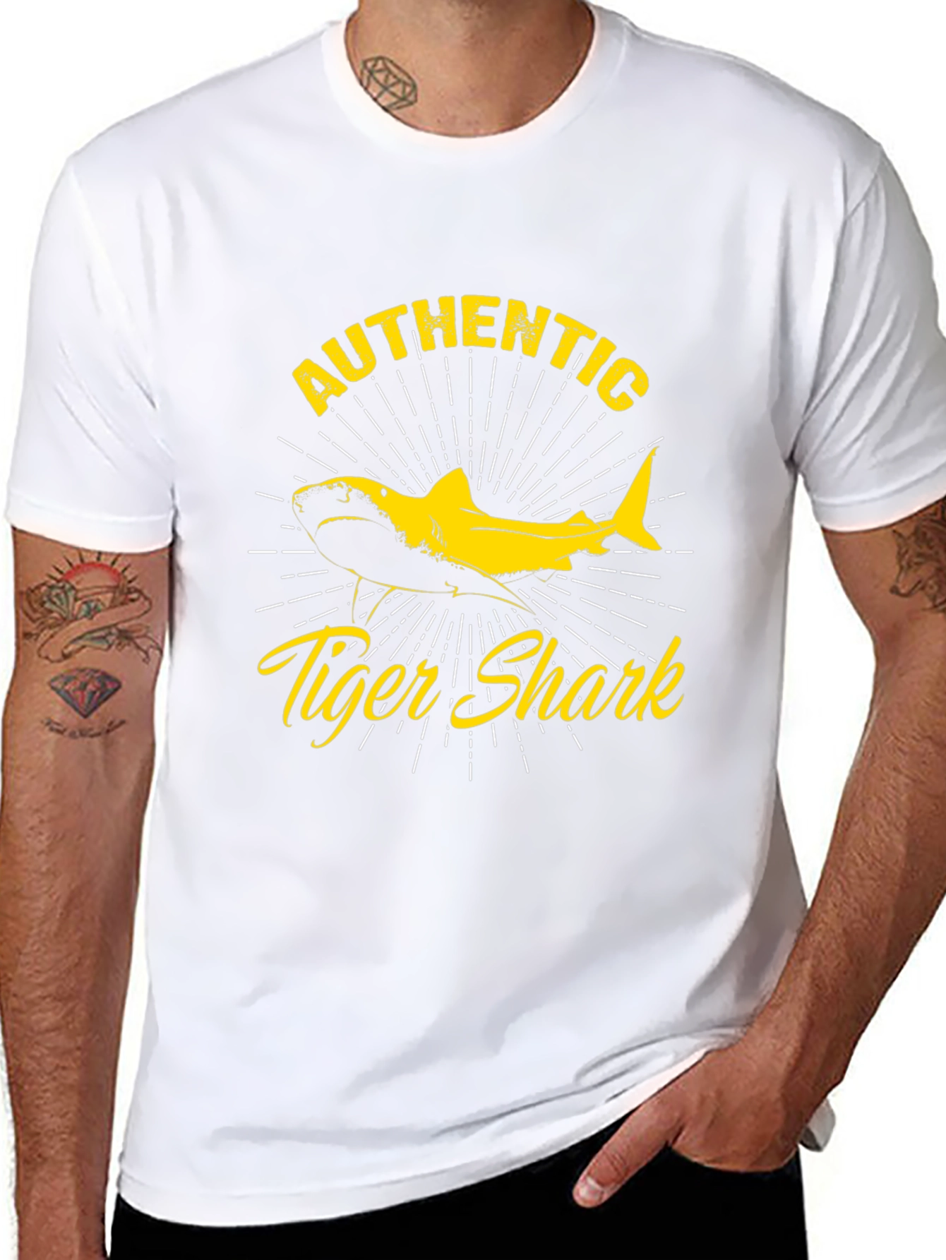 Authentic Tiger Shark Graphic T-Shirt