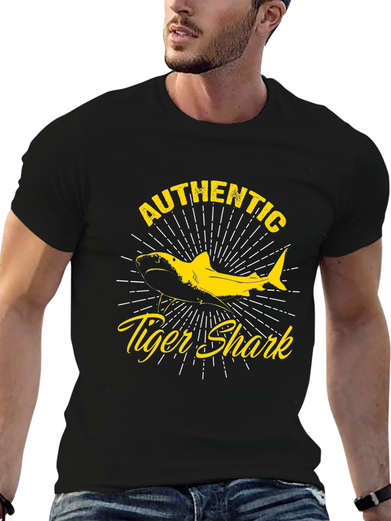 Authentic Tiger Shark Graphic T-Shirt