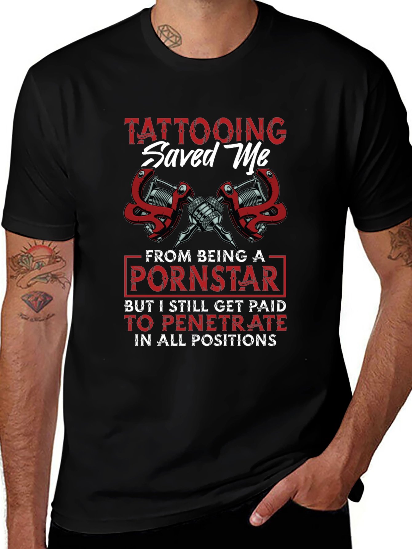 Tattooing Saved Me Graphic Tee