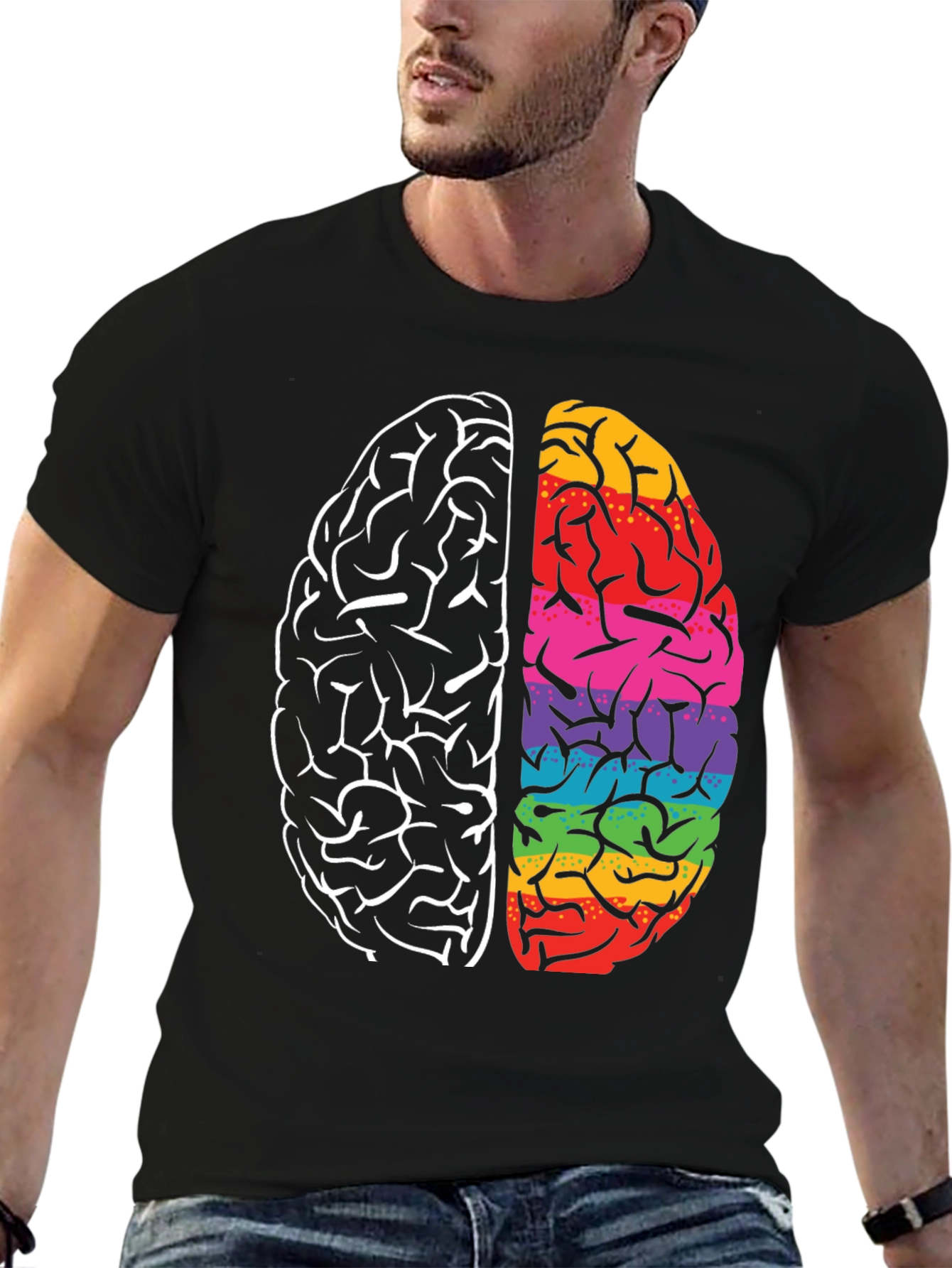 Brain Power Tee - Black T-Shirt