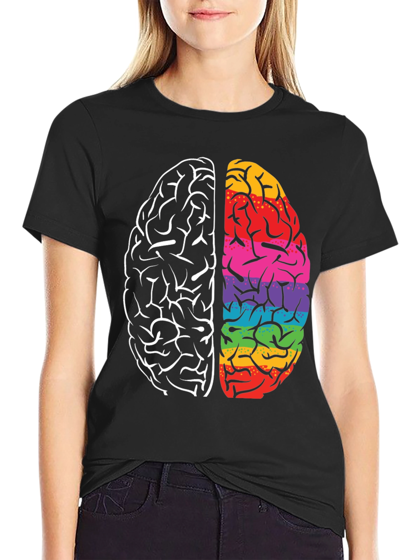 Brain Power Tee - Black T-Shirt