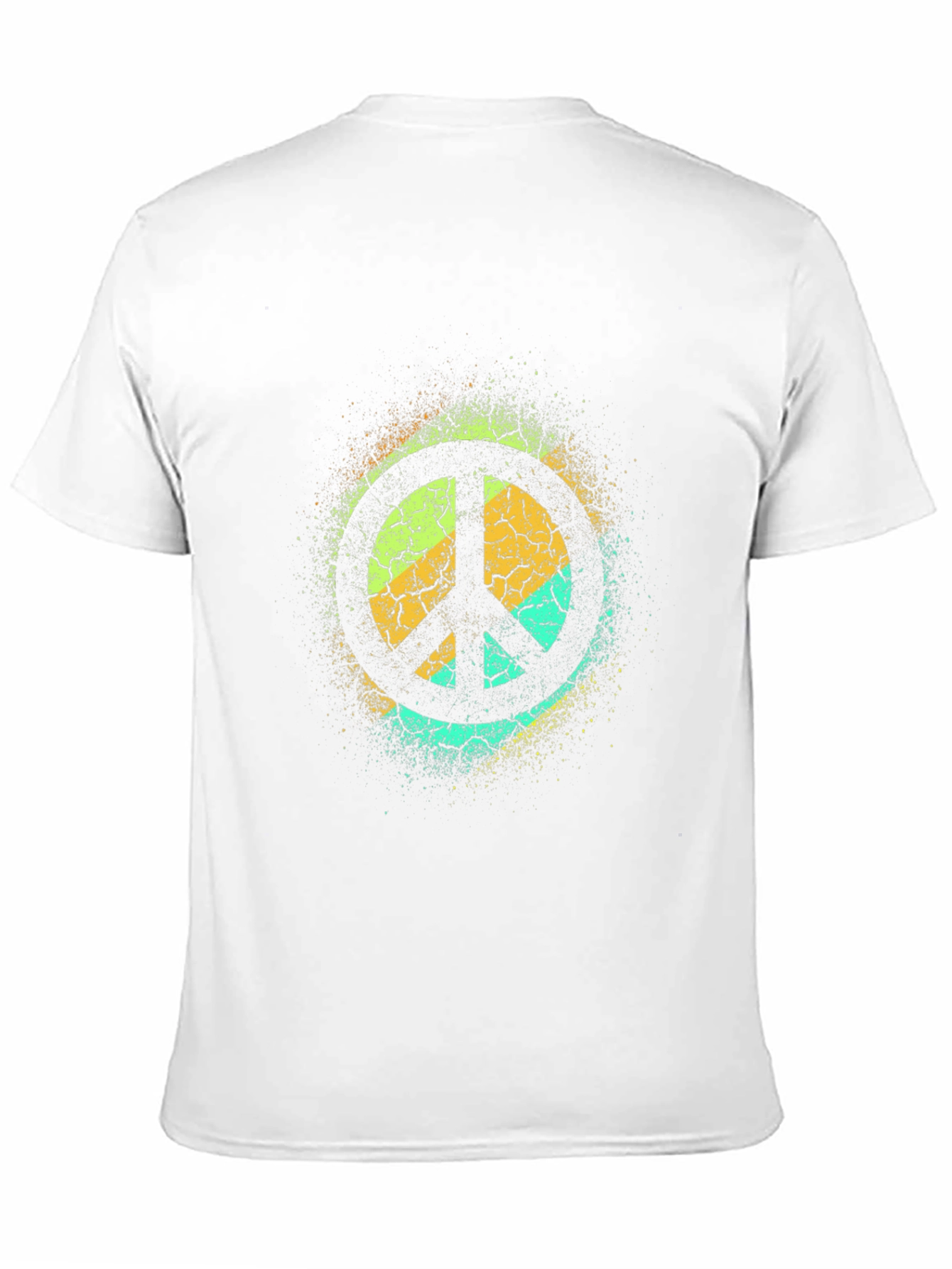 Retro Peace Sign T-Shirt - Distressed Design